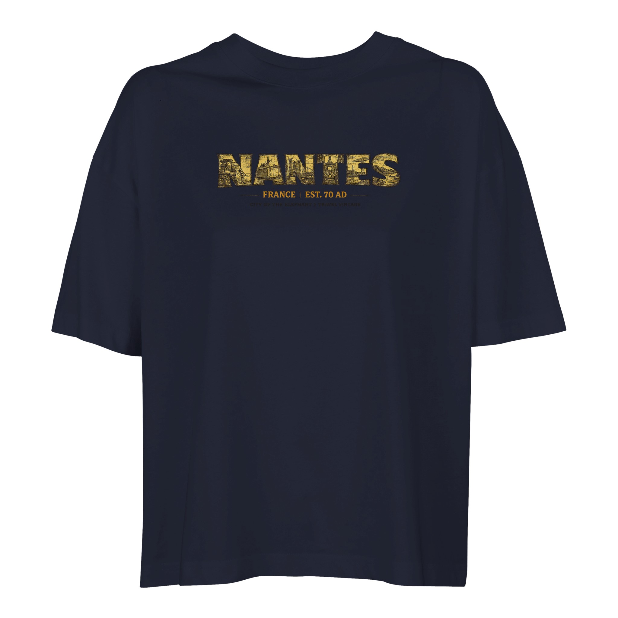 T-shirt Nantes femme ample coton bio ville T-shirt Nantes femme ample coton bio ville