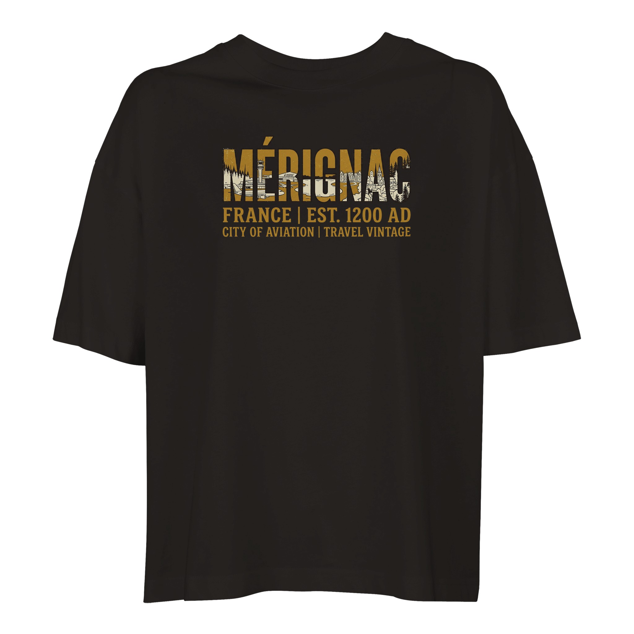 T-shirt Mérignac femme ample coton bio éco-responsable T-shirt Mérignac femme ample coton bio éco-responsable