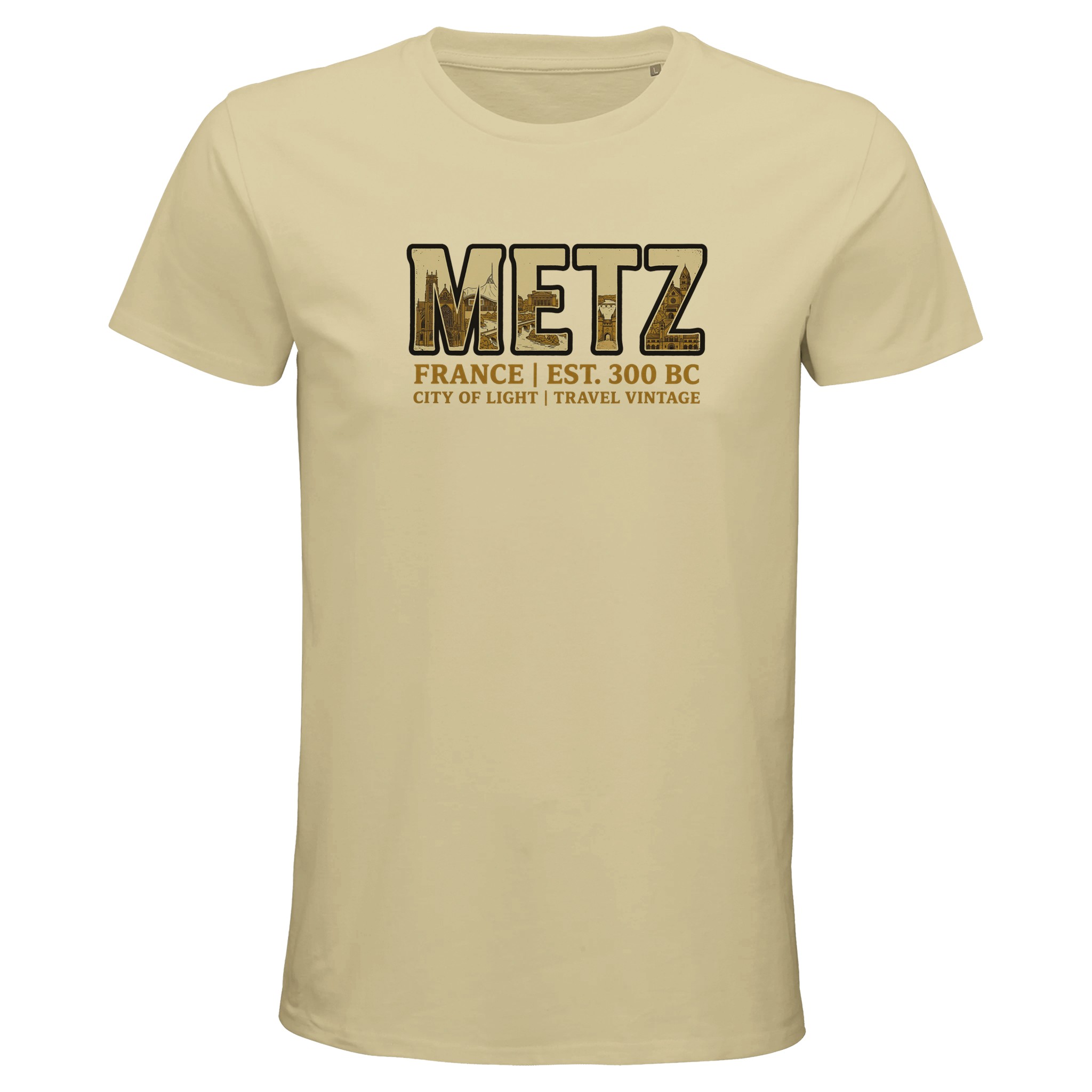 T-shirt Metz homme bio ajusté | Ville de Metz T-shirt Metz homme bio ajusté | Ville de Metz