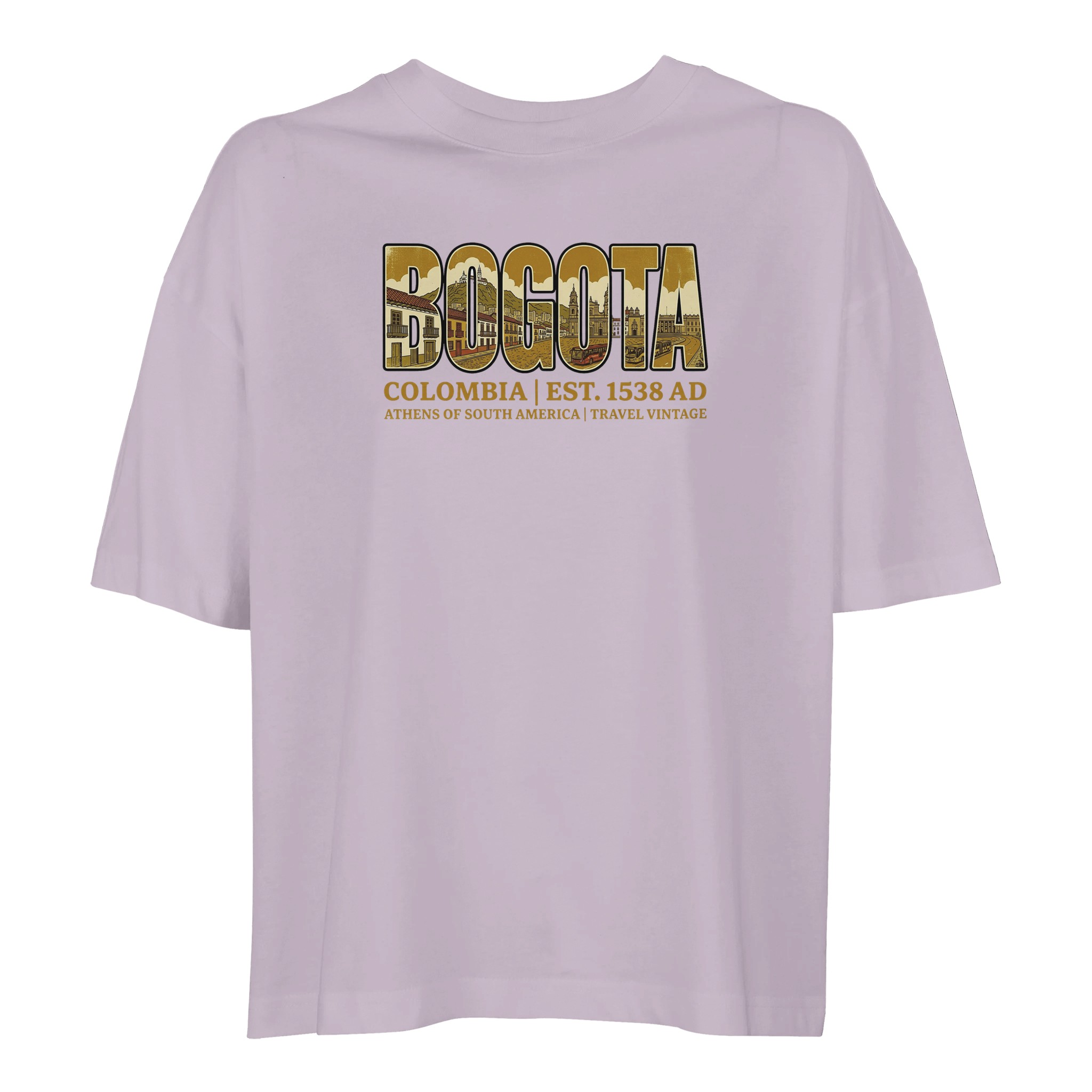 T-shirt Bogota femme ample coton bio conversion T-shirt Bogota femme ample coton bio conversion, coloris lilak
