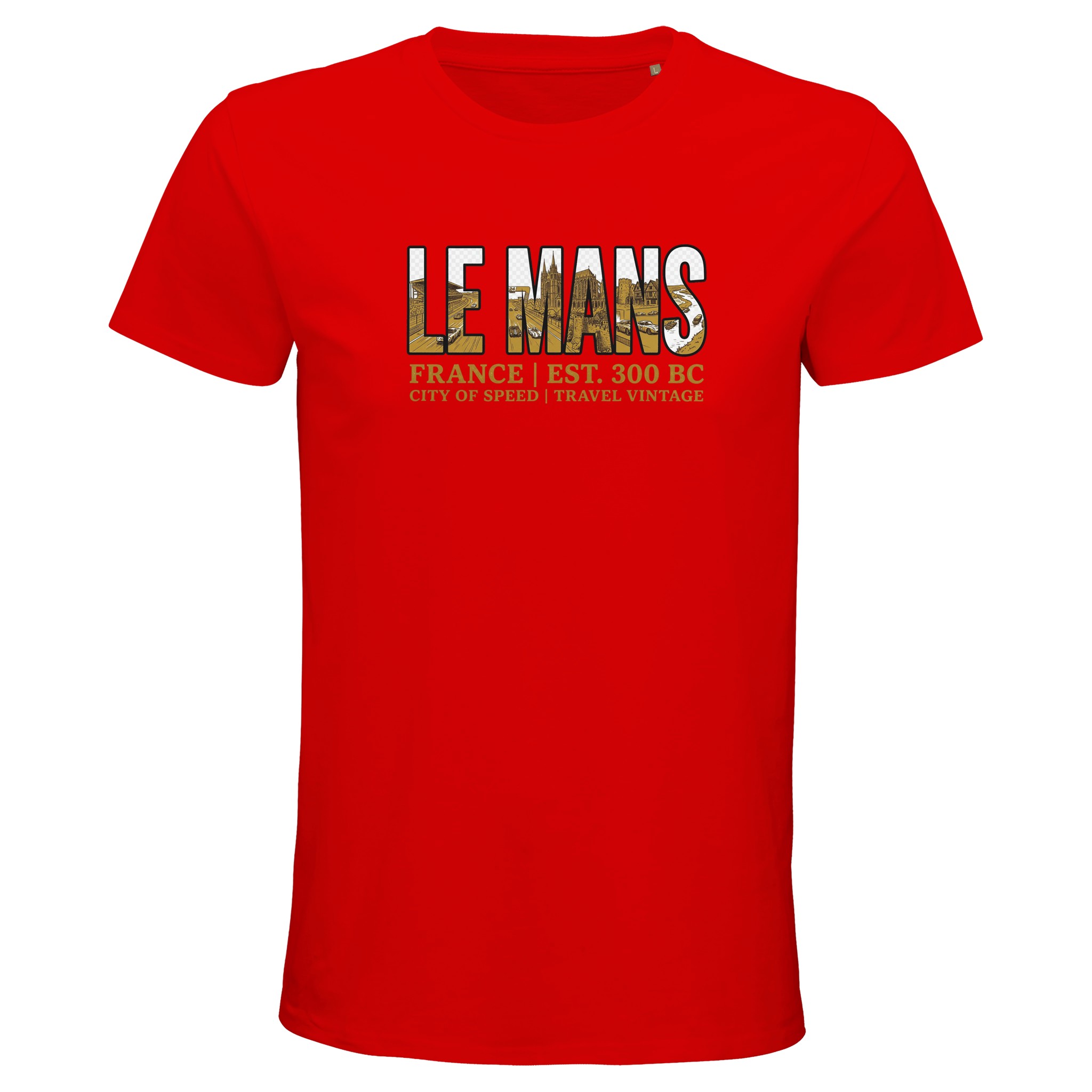 T-shirt Le Mans homme bio ajusté T-shirt Le Mans homme bio ajusté