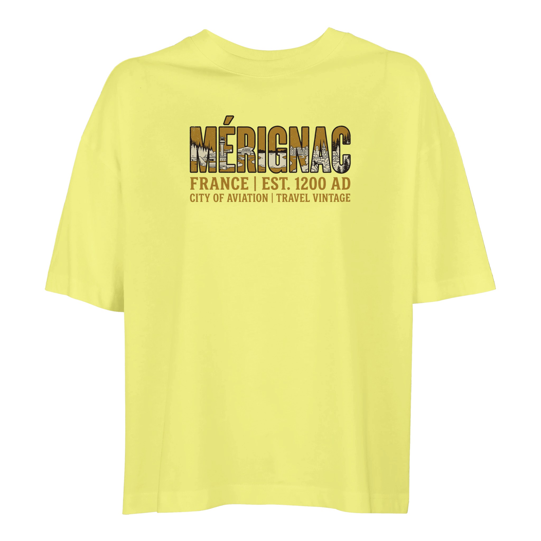 T-shirt Mérignac femme ample coton bio éco-responsable T-shirt Mérignac femme ample coton bio éco-responsable