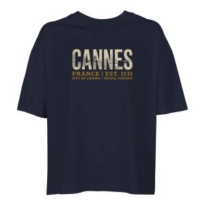 T-shirt Cannes femme ample coton bio ville cinéma T-shirt Cannes femme ample coton bio ville cinéma