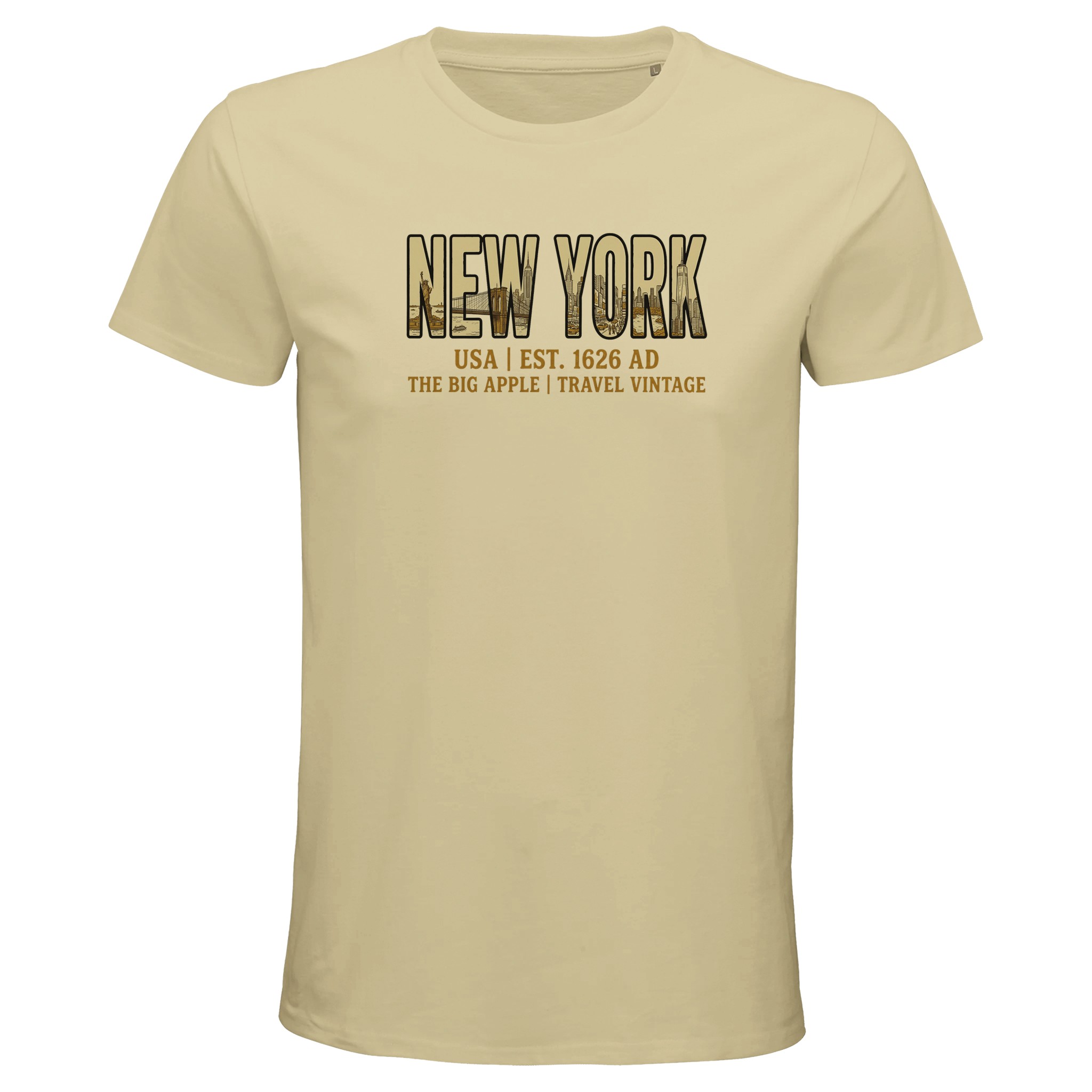 T-shirt New York homme bio ajusté The Big Apple T-shirt New York homme bio ajusté The Big Apple