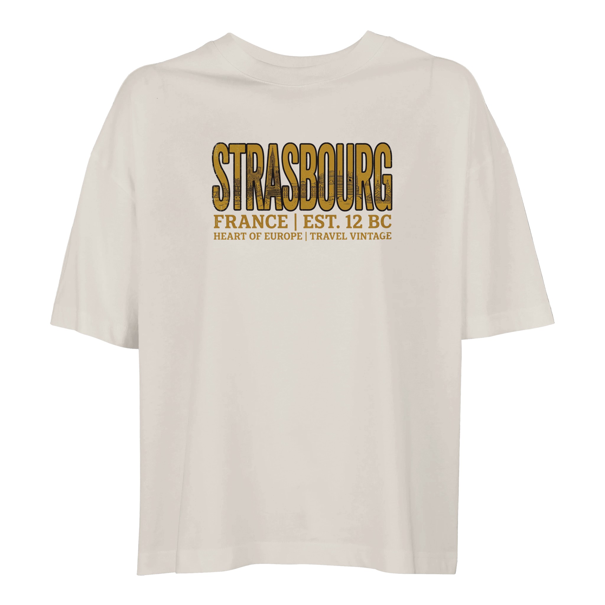 T-shirt Strasbourg femme ample coton bio T-shirt Strasbourg femme ample coton bio