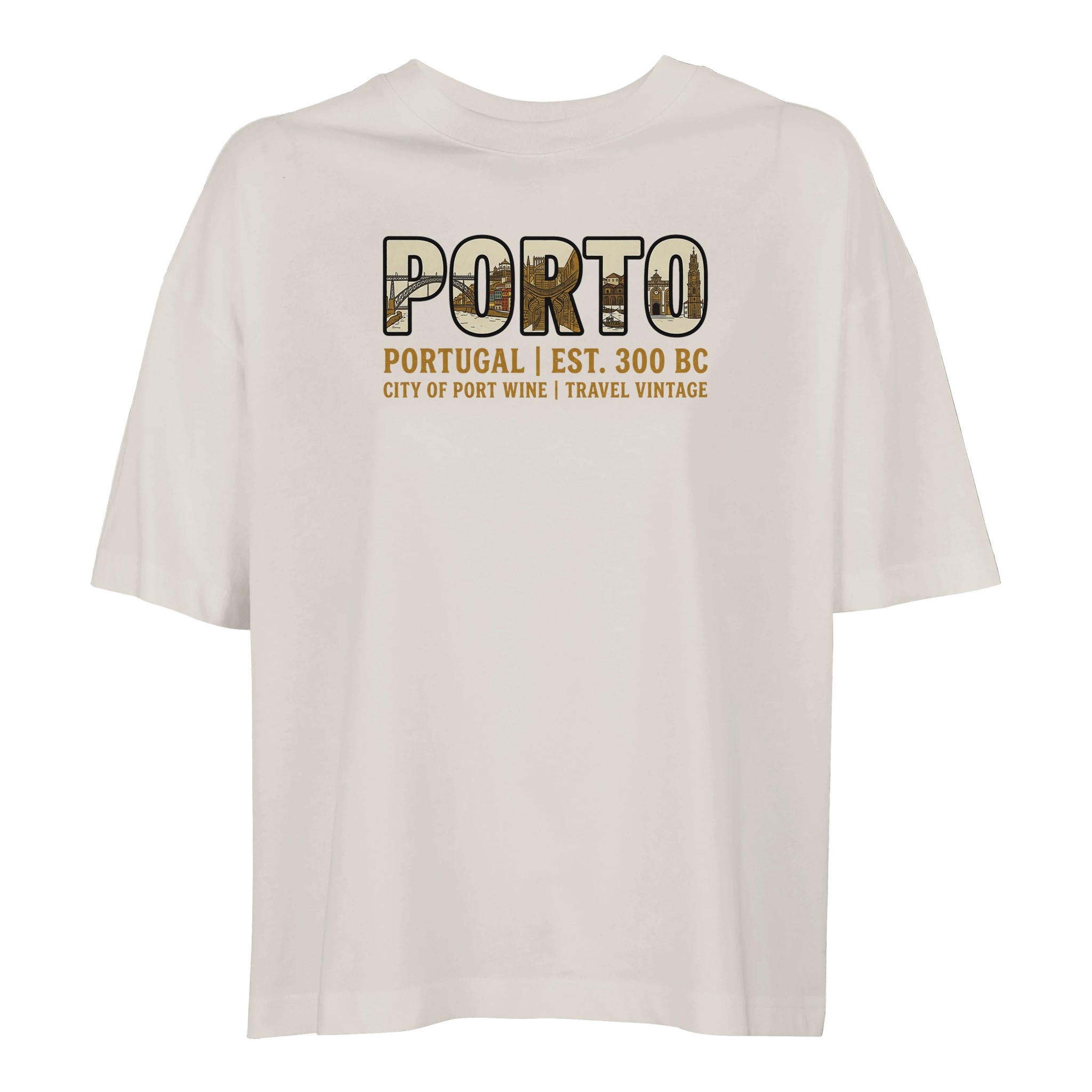 T-shirt Porto femme ample coton bio T-shirt Porto femme ample coton bio, coloris Off White