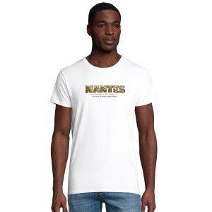 T-shirt Nantes homme bio ajusté ville française T-shirt Nantes homme bio ajusté ville française