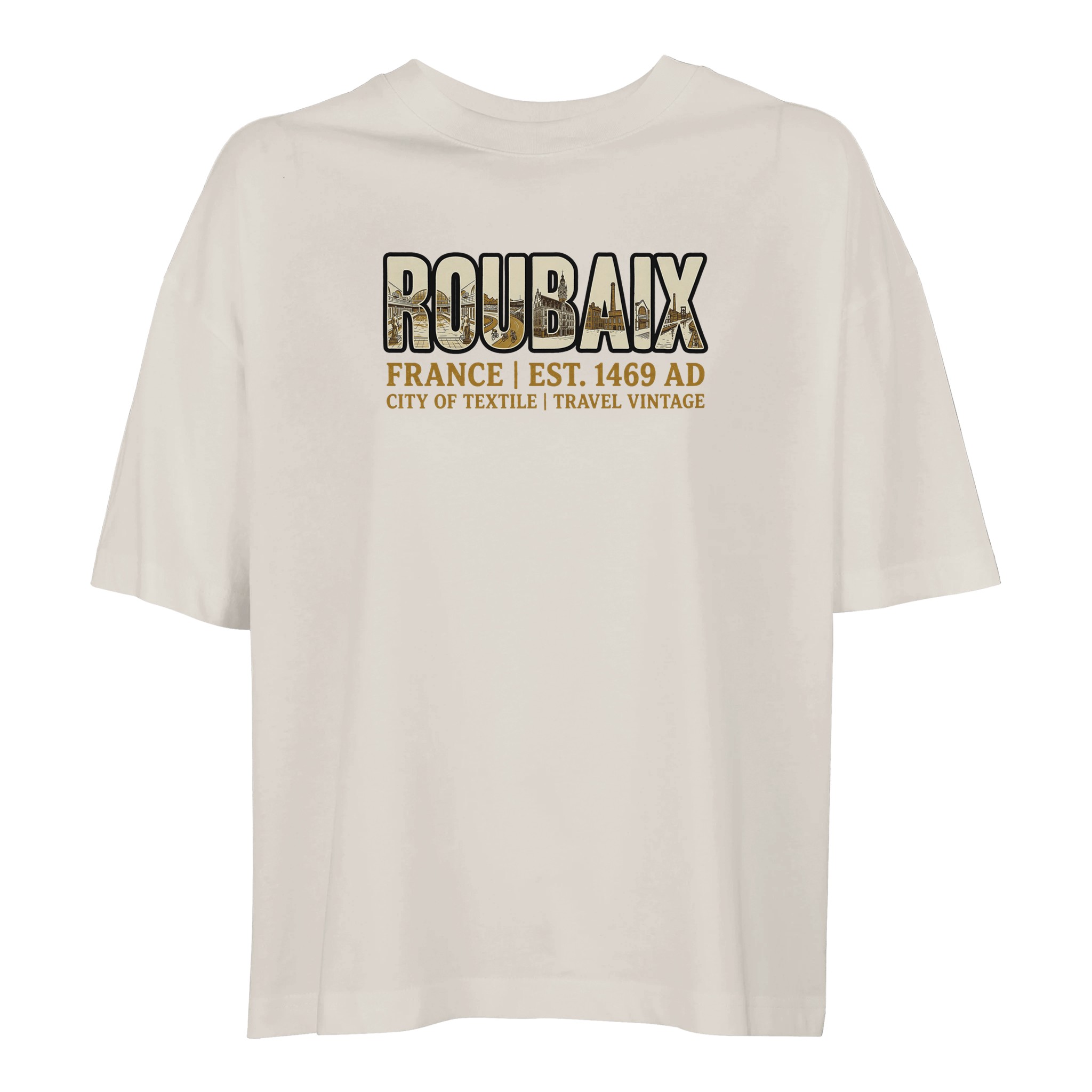 T-shirt Roubaix femme ample coton bio ville chic T-shirt Roubaix femme ample coton bio ville chic