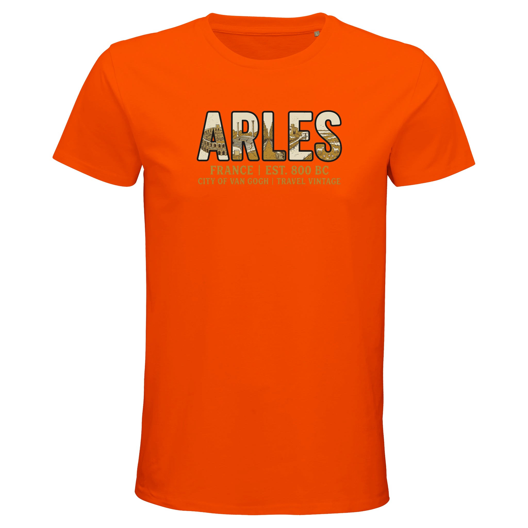 T-shirt Arles homme bio ajusté coton naturel T-shirt Arles homme bio ajusté coton naturel