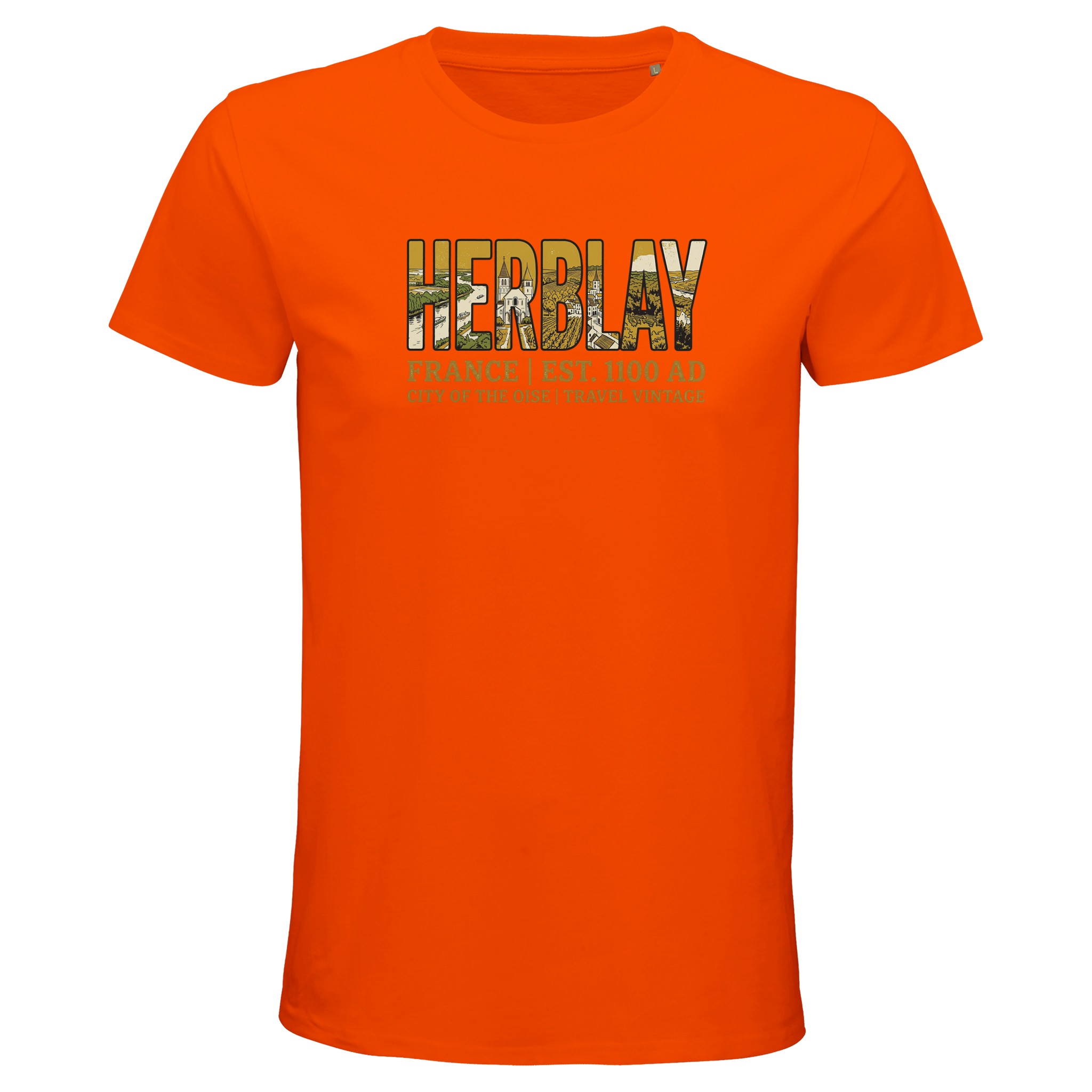 T-shirt Herblay homme bio ajusté ville de lOise T-shirt Herblay homme bio ajusté ville de lOise