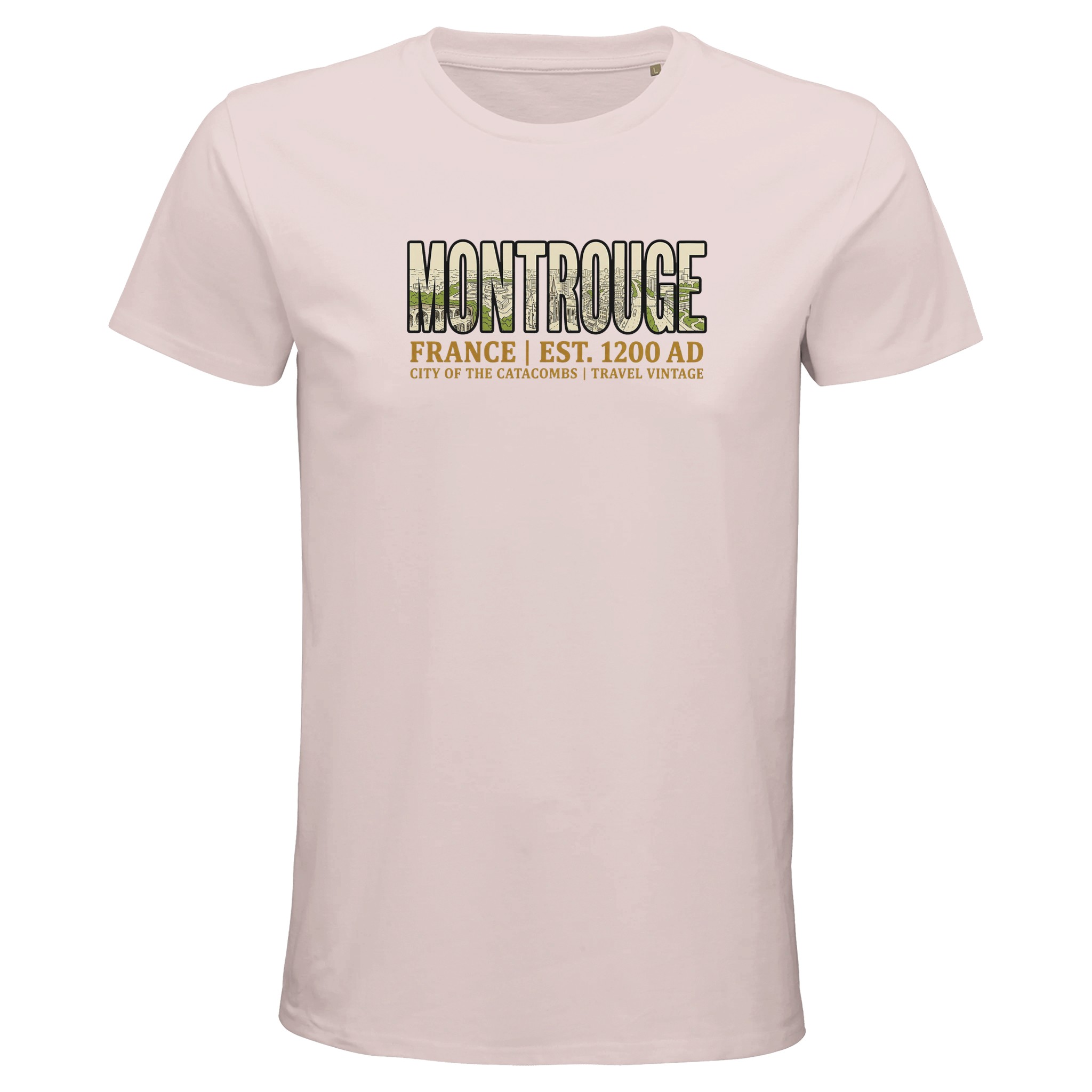 T-shirt Montrouge homme bio ajusté ville premium T-shirt Montrouge homme bio ajusté ville premium