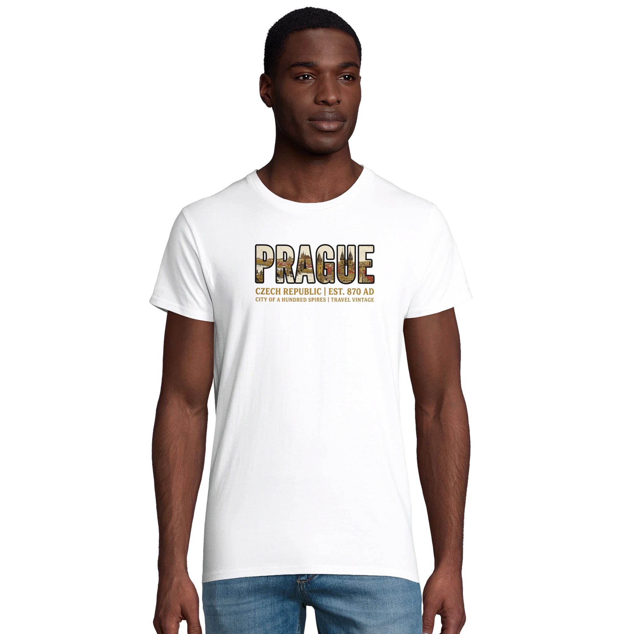 T-shirt Prague homme bio ajusté T-shirt Prague homme bio ajusté, photo 9