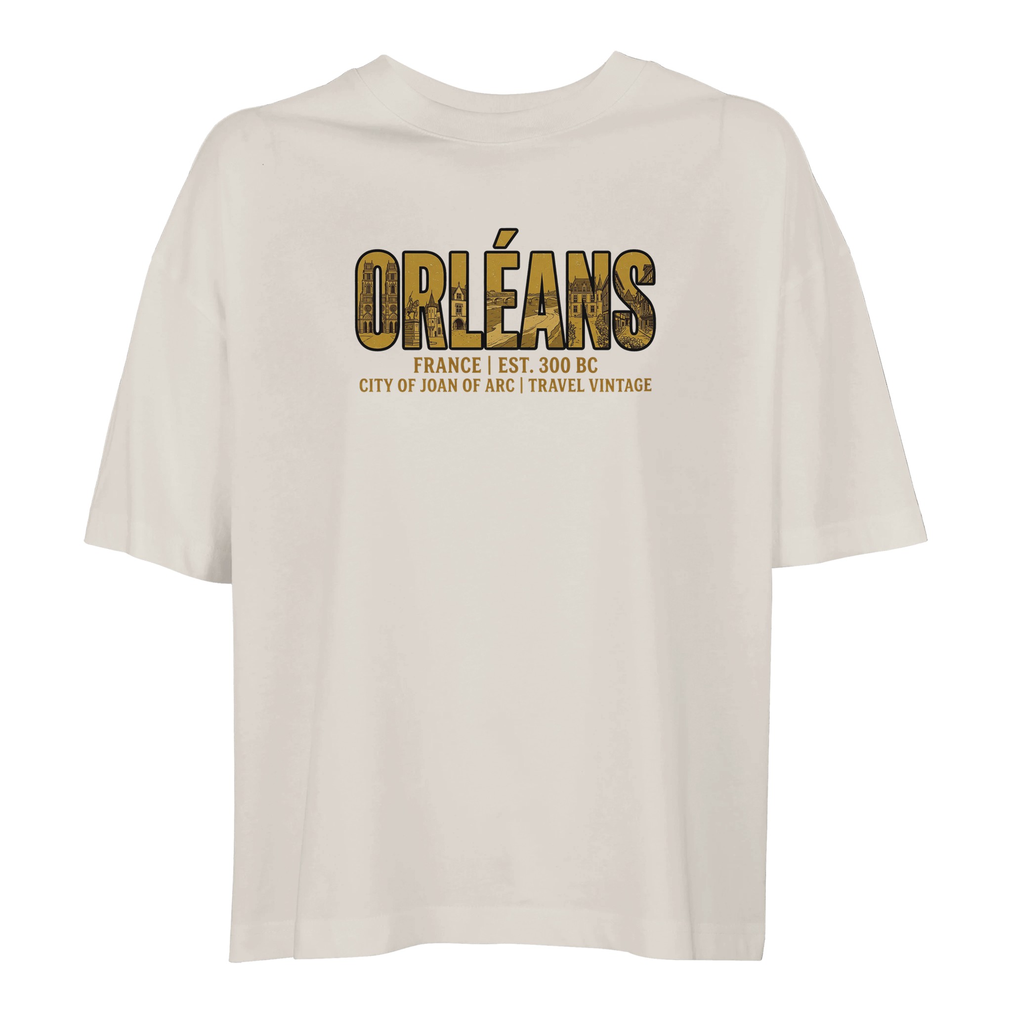 T-shirt Orléans femme ample coton bio ville T-shirt Orléans femme ample coton bio ville