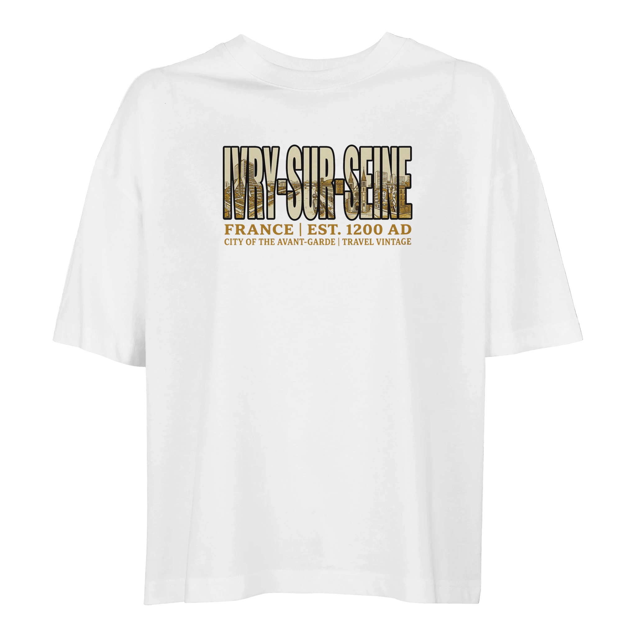 T-shirt Ivry-sur-Seine femme ample coton bio T-shirt Ivry-sur-Seine femme ample coton bio