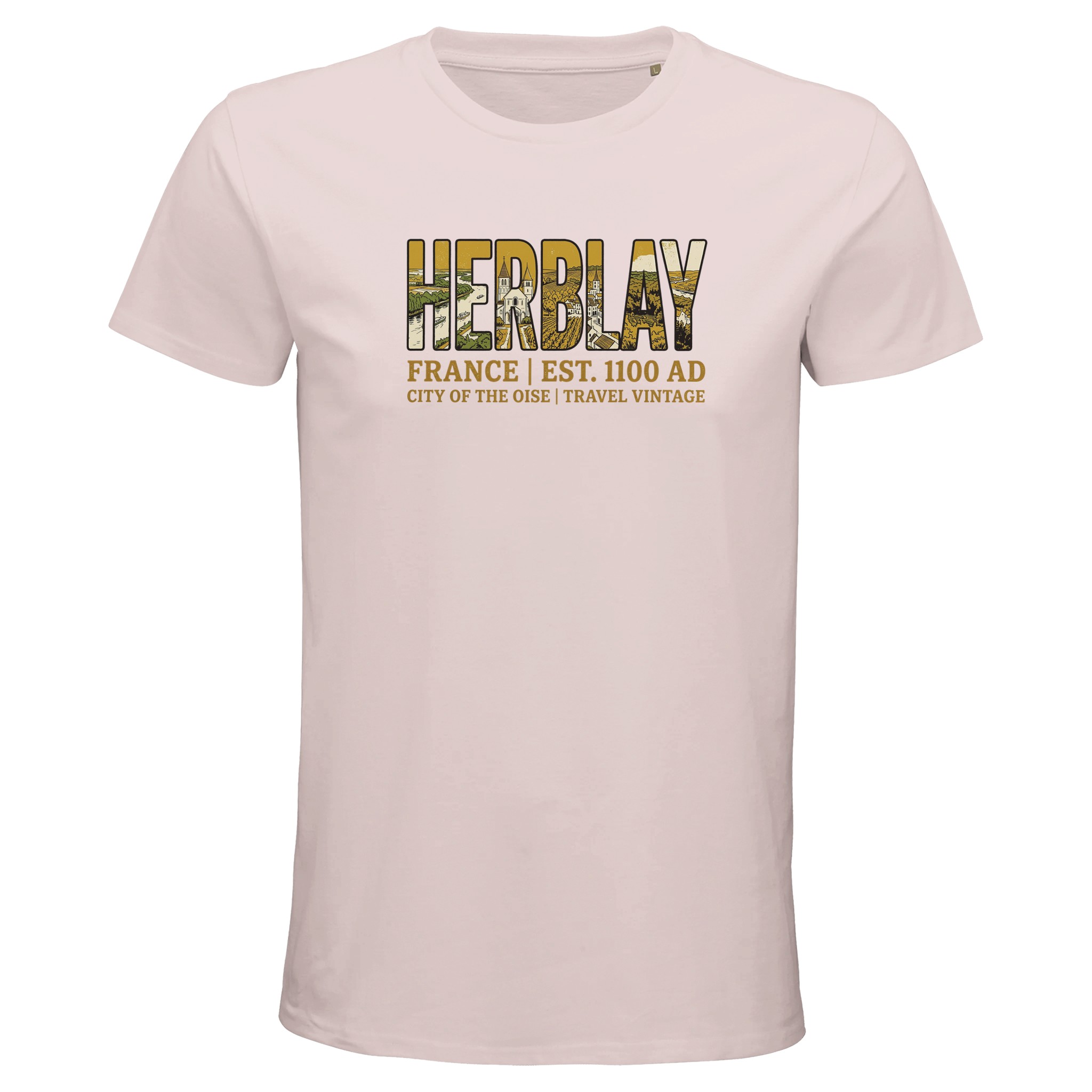 T-shirt Herblay homme bio ajusté ville de lOise T-shirt Herblay homme bio ajusté ville de lOise