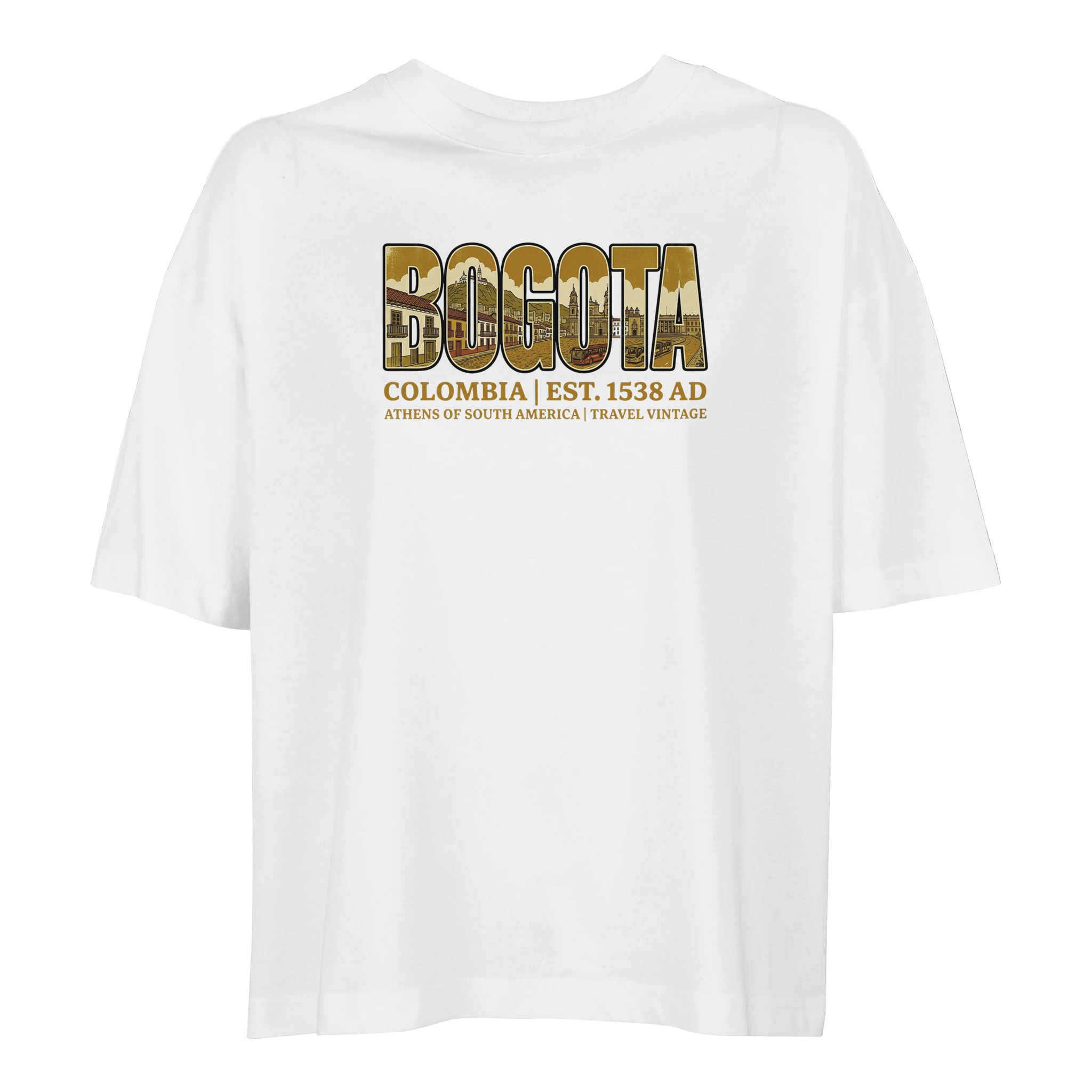 T-shirt Bogota femme ample coton bio conversion T-shirt Bogota femme ample coton bio conversion, coloris Blanc