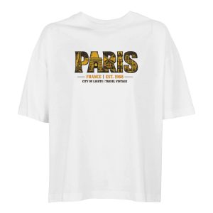 T-shirt Paris femme ample coton bio en conversion T-shirt Paris femme ample coton bio en conversion