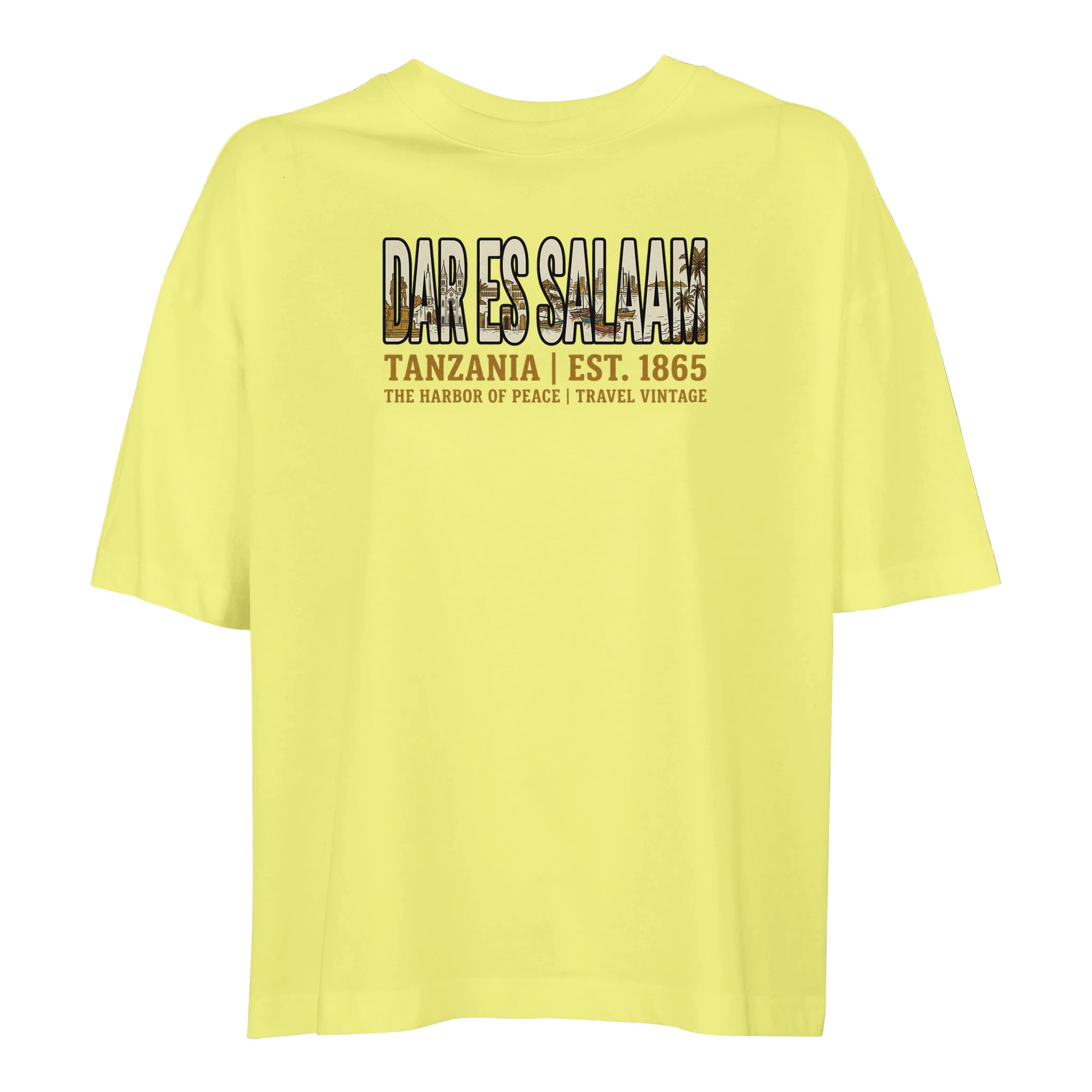 T-shirt Dar es Salaam femme ample coton bio T-shirt Dar es Salaam femme ample coton bio