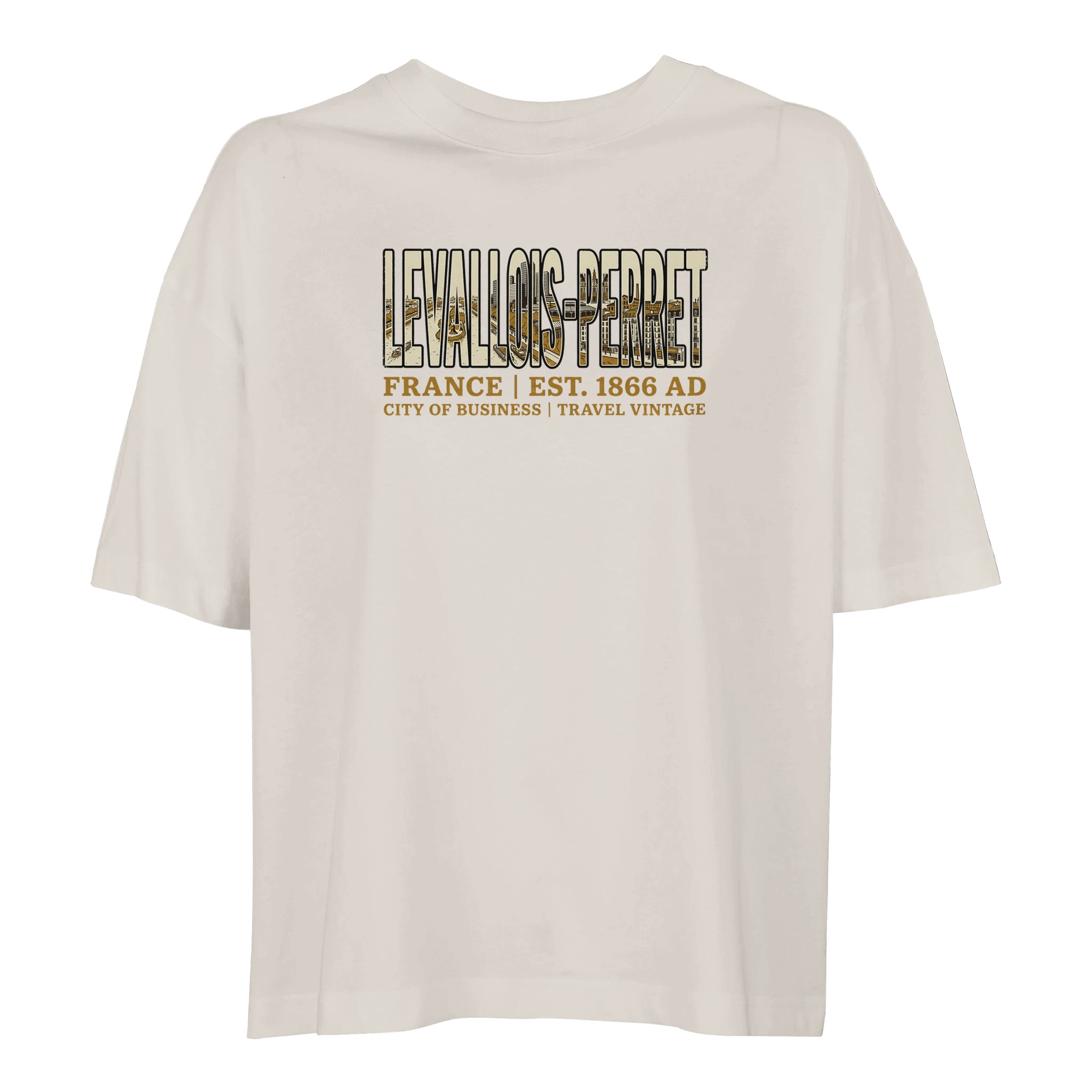 T-shirt Levallois-Perret femme ample coton bio T-shirt Levallois-Perret femme ample coton bio