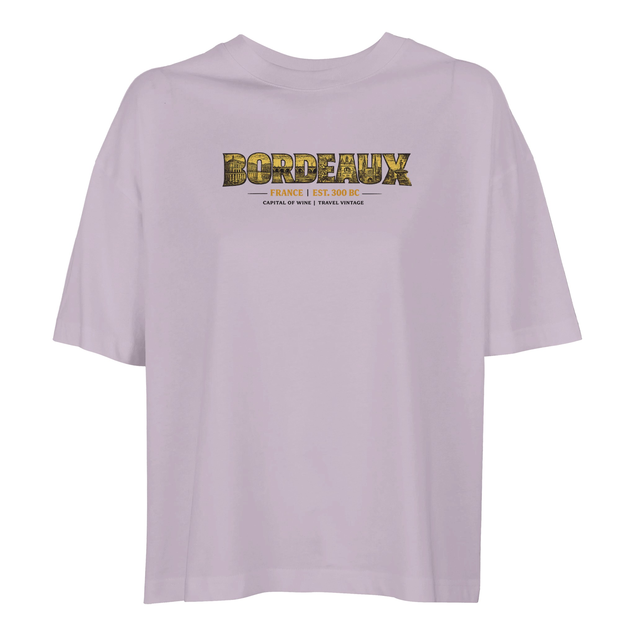 T-shirt Bordeaux femme ample coton bio ville T-shirt Bordeaux femme ample coton bio ville