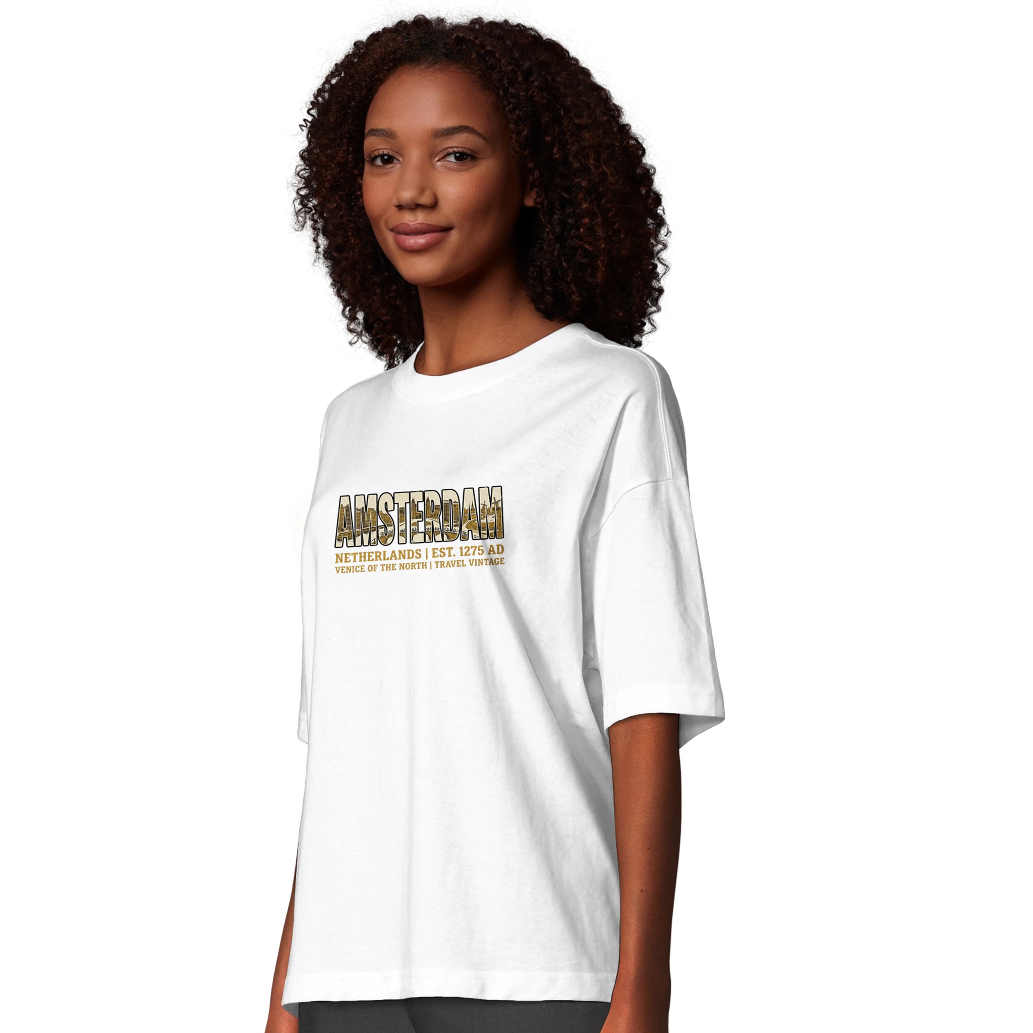 T-shirt Amsterdam femme ample coton bio conversion T-shirt Amsterdam femme ample coton bio conversion, photo 2