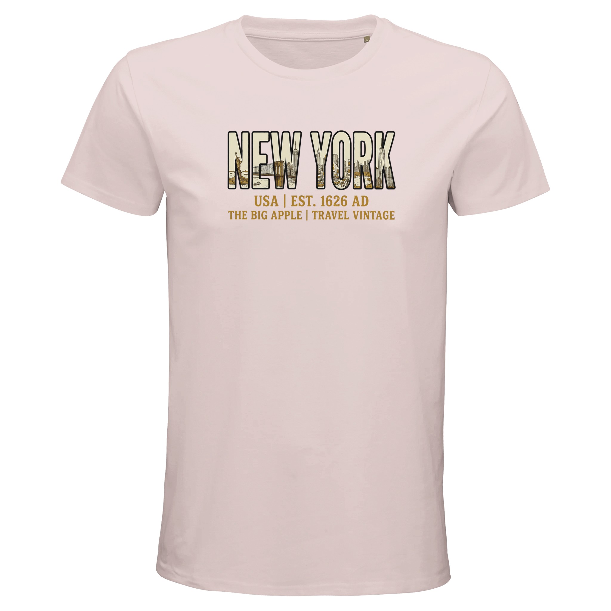 T-shirt New York homme bio ajusté The Big Apple T-shirt New York homme bio ajusté The Big Apple