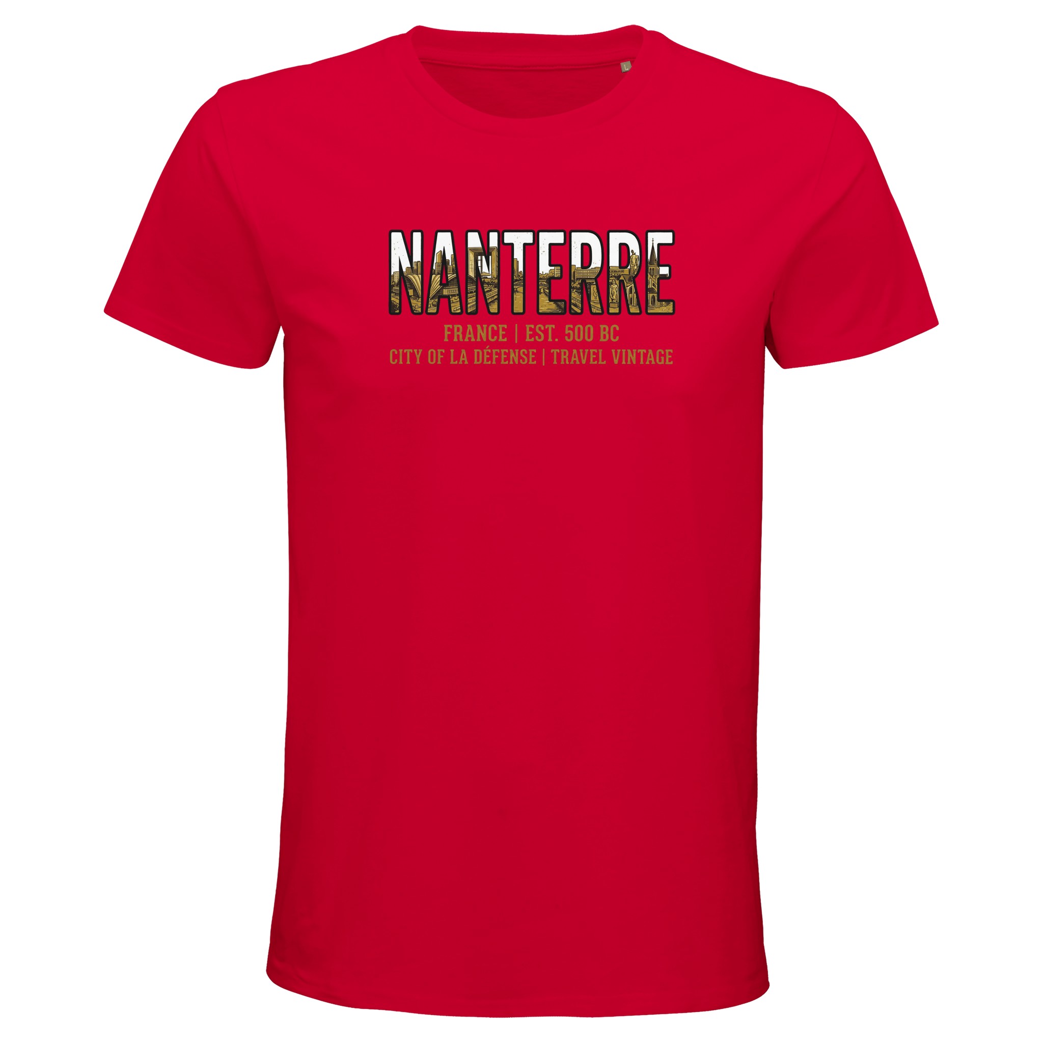 T-shirt Nanterre homme bio ajusté coton premium T-shirt Nanterre homme bio ajusté coton premium