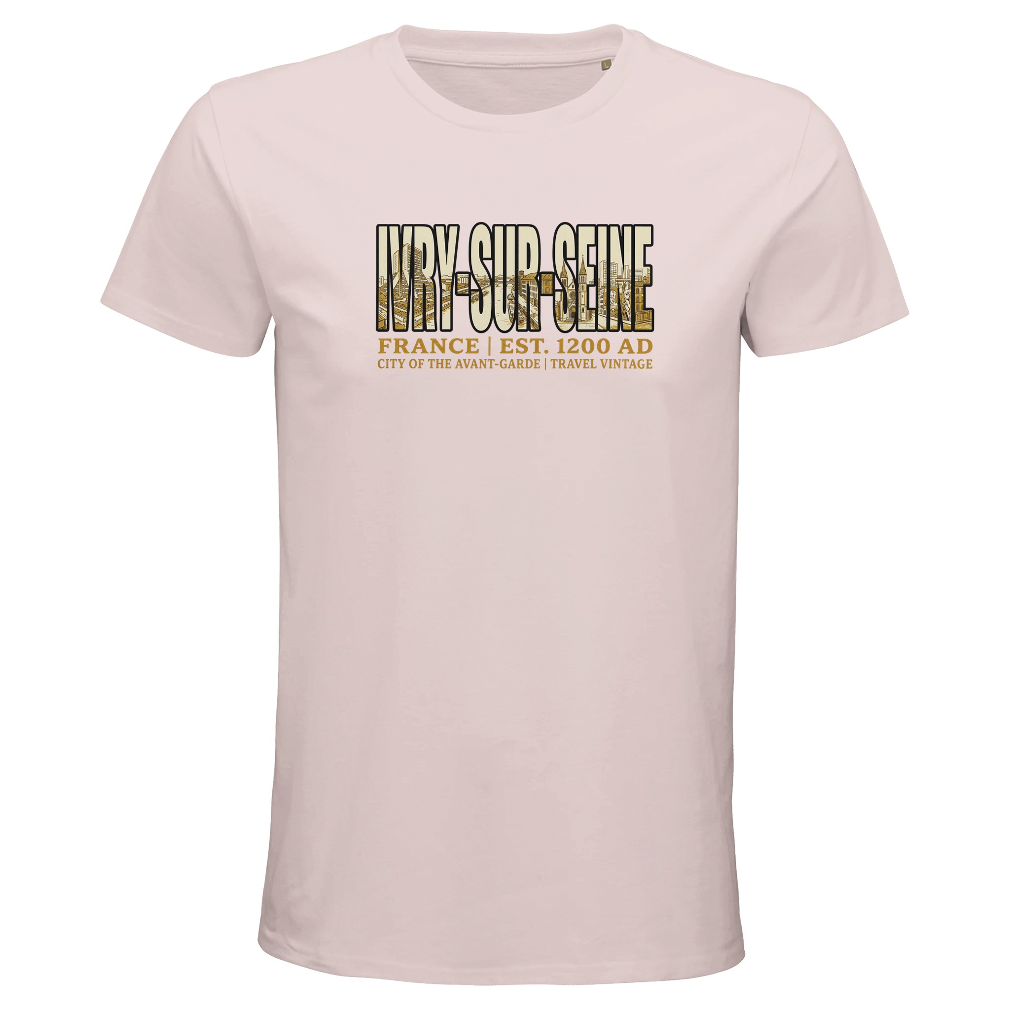 T-shirt Ivry-sur-Seine homme bio ajusté ville T-shirt Ivry-sur-Seine homme bio ajusté ville