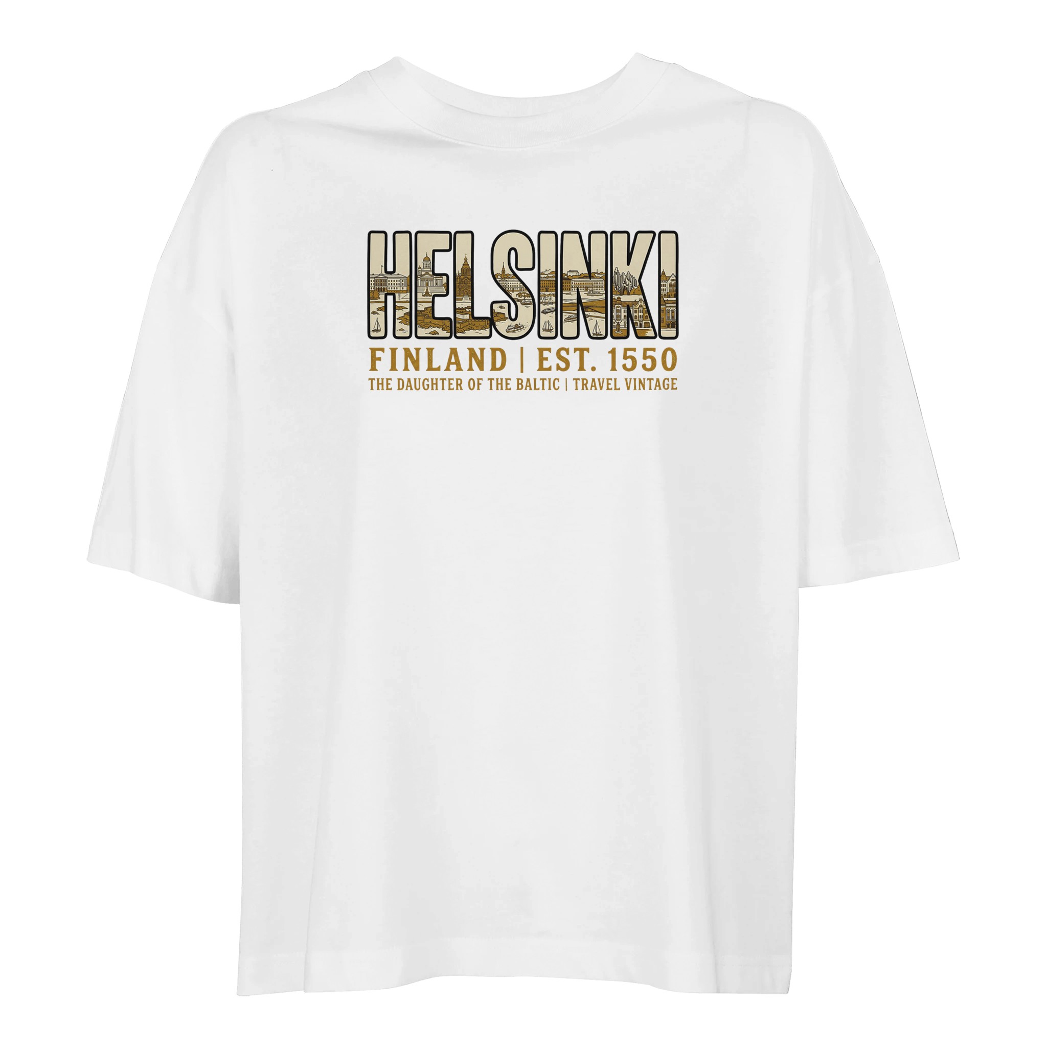 T-shirt Helsinki femme ample coton bio conversion T-shirt Helsinki femme ample coton bio conversion