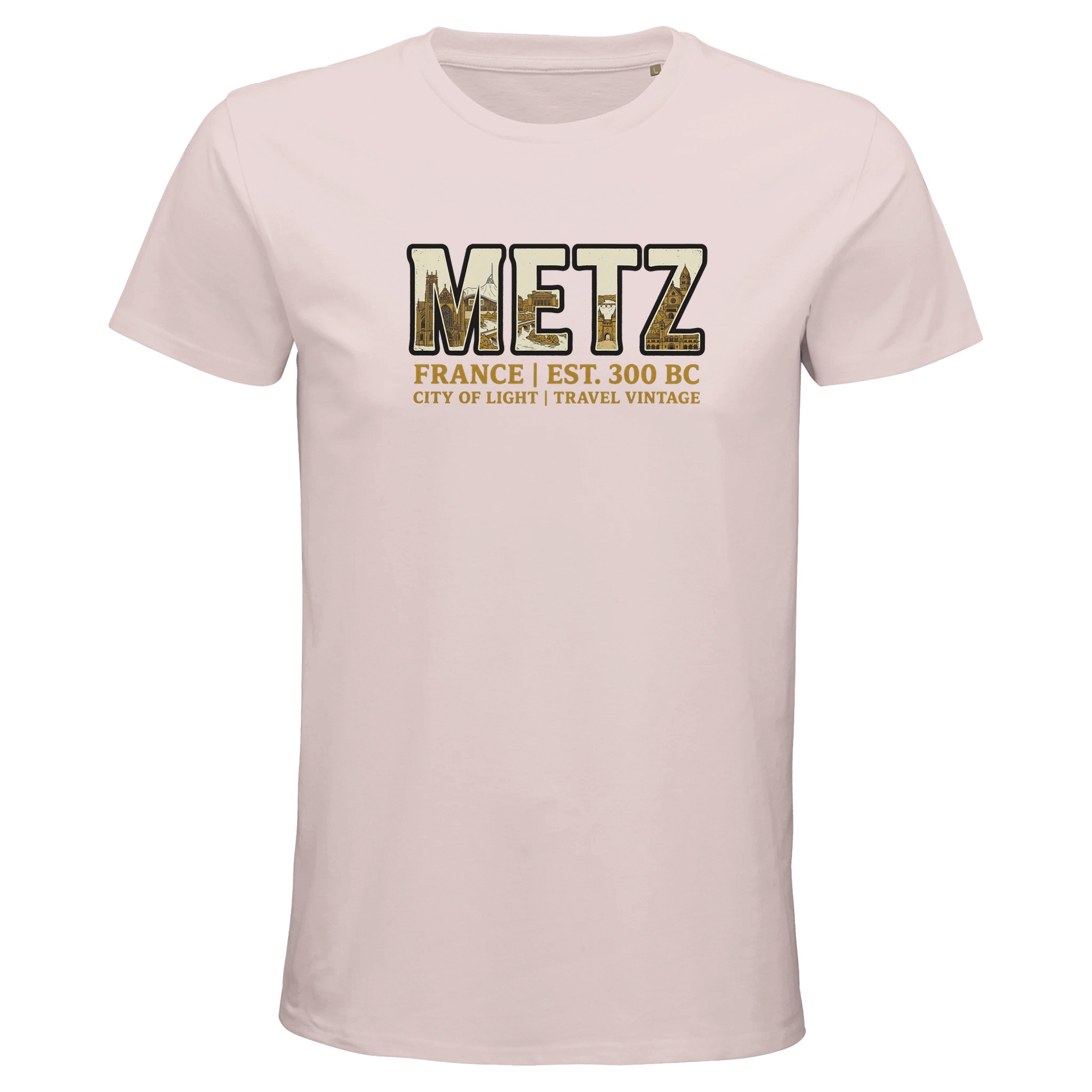 T-shirt Metz homme bio ajusté | Ville de Metz T-shirt Metz homme bio ajusté | Ville de Metz