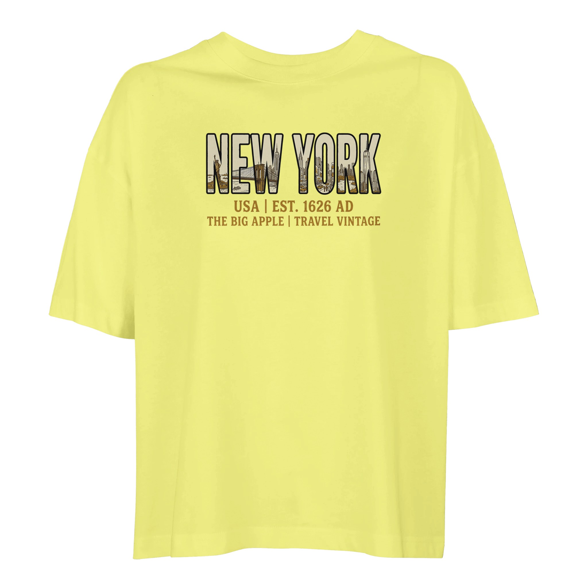 T-shirt New York femme ample coton bio conversion T-shirt New York femme ample coton bio conversion