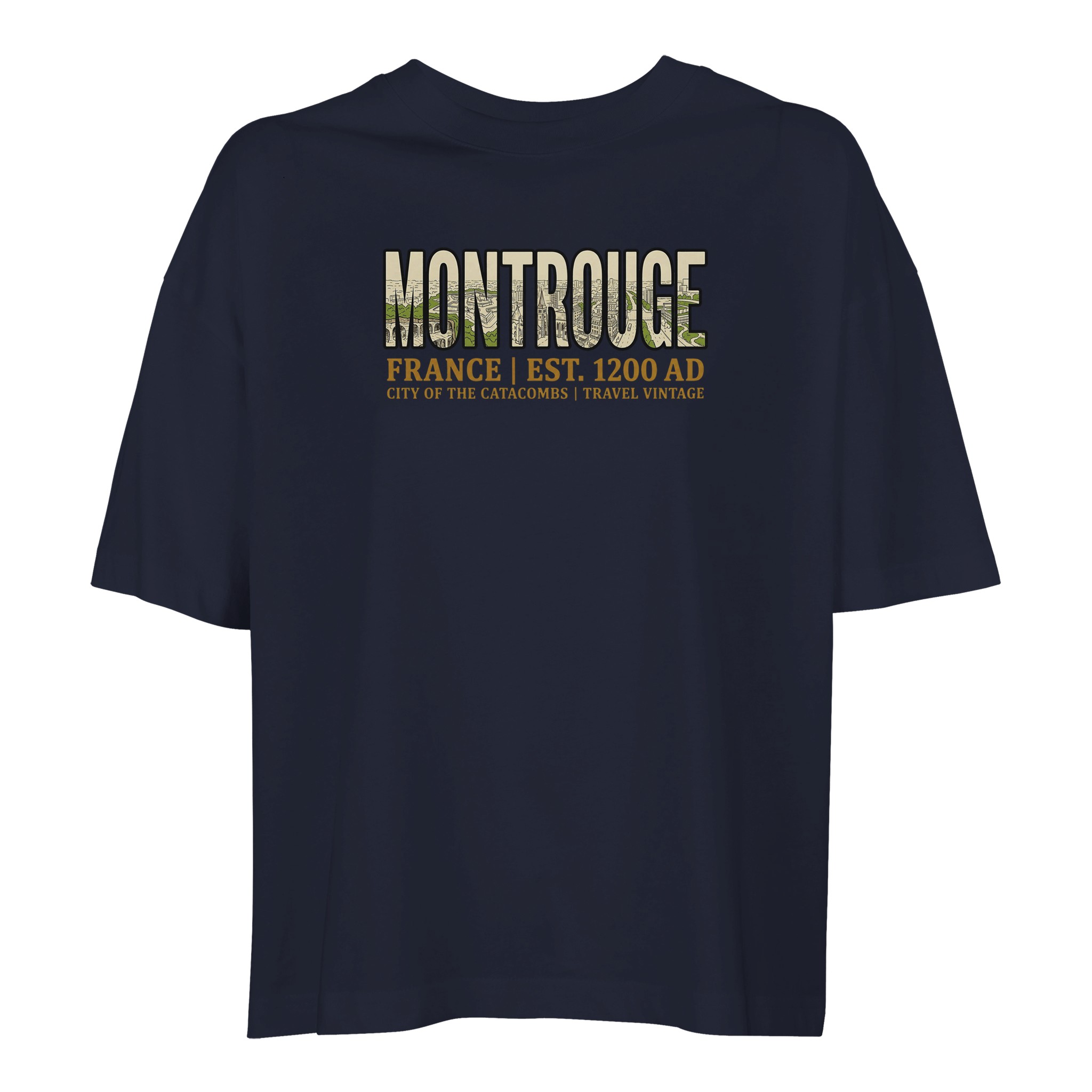 T-shirt Montrouge femme ample coton bio ville T-shirt Montrouge femme ample coton bio ville
