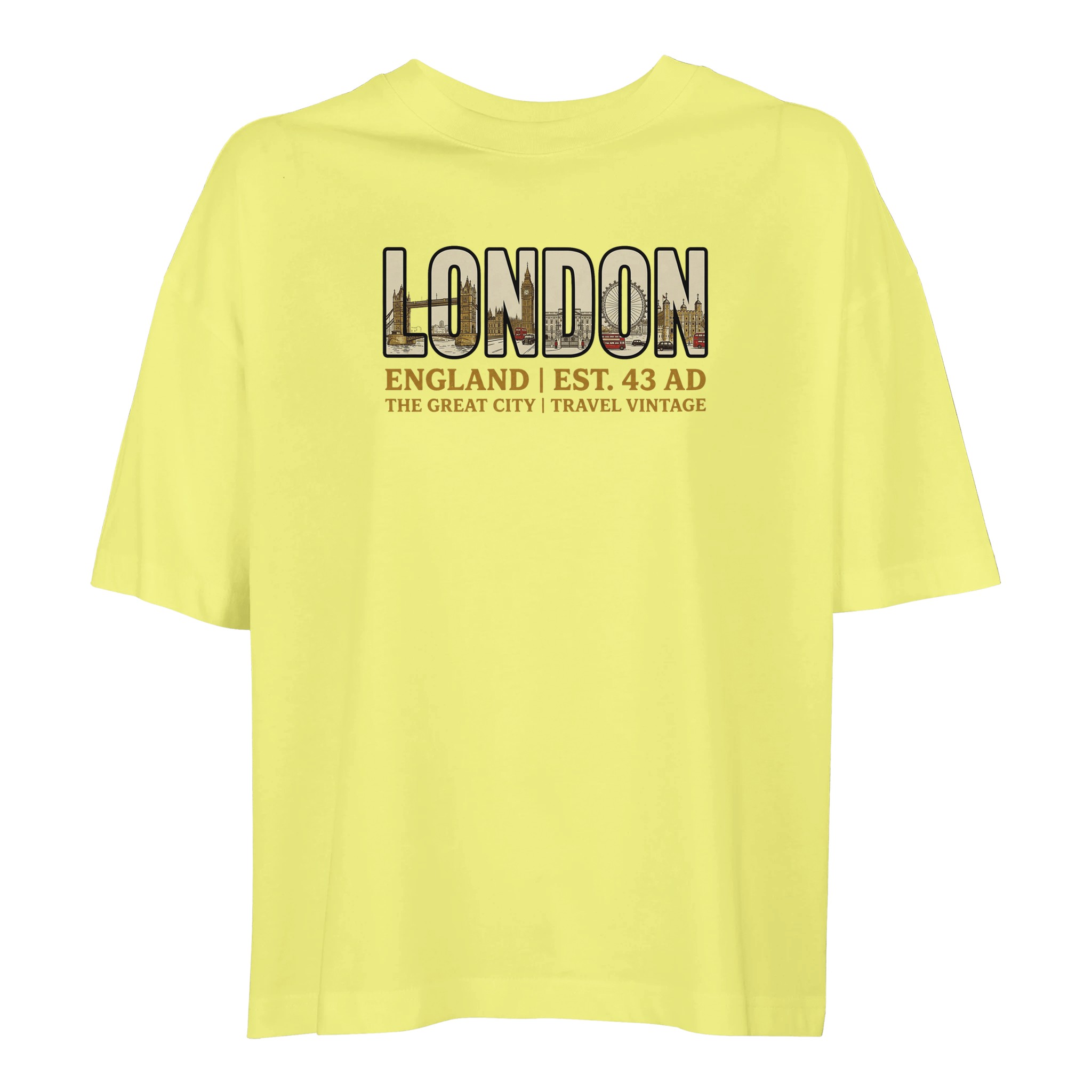 T-shirt London femme ample coton bio T-shirt London femme ample coton bio