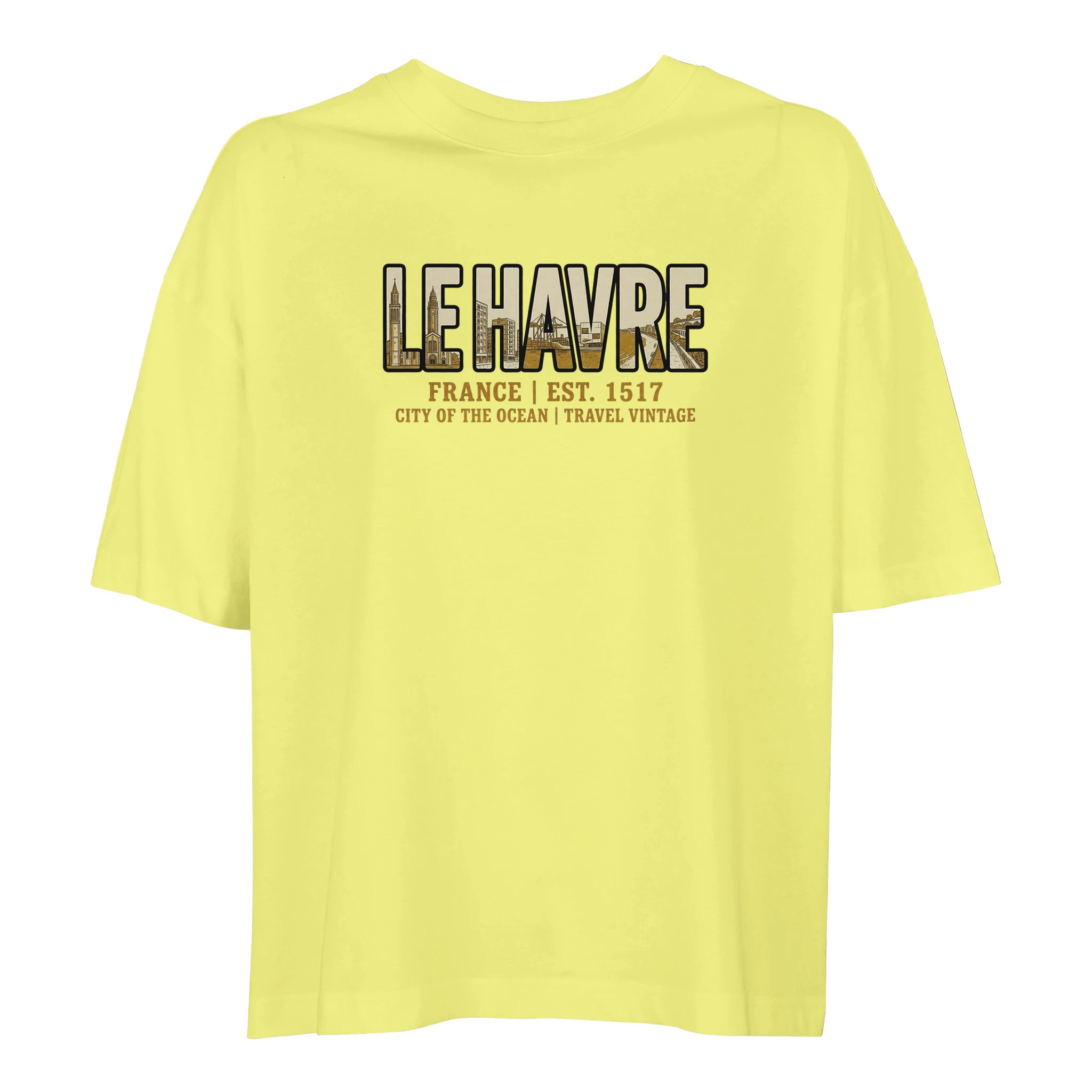 T-shirt Le Havre femme ample coton bio ville T-shirt Le Havre femme ample coton bio ville