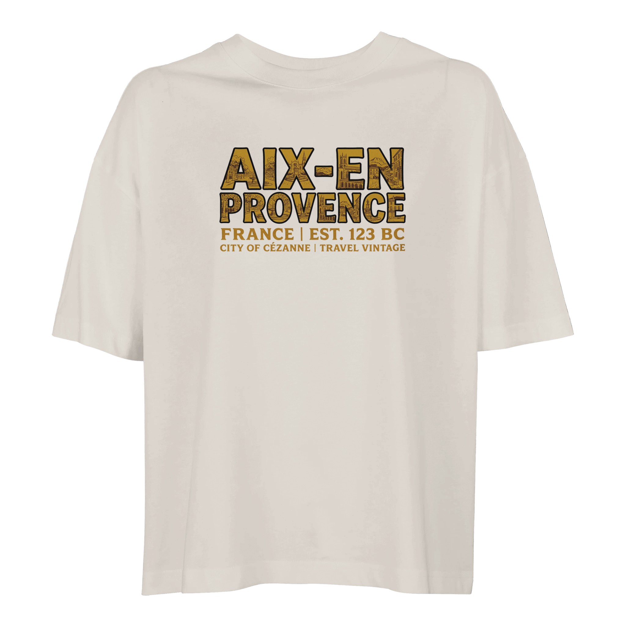 T-shirt Aix-en-Provence femme ample coton bio T-shirt Aix-en-Provence femme ample coton bio