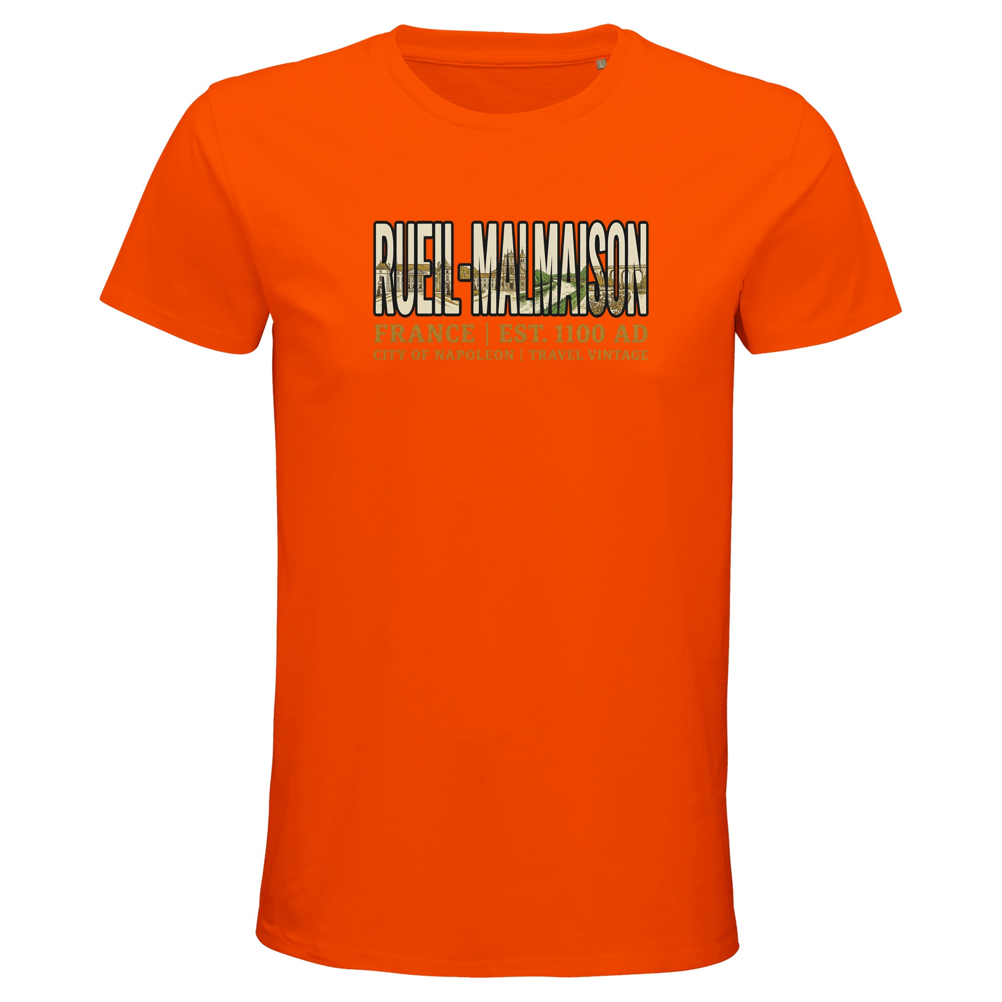 T-shirt Rueil-Malmaison homme bio ajusté ville T-shirt Rueil-Malmaison homme bio ajusté ville