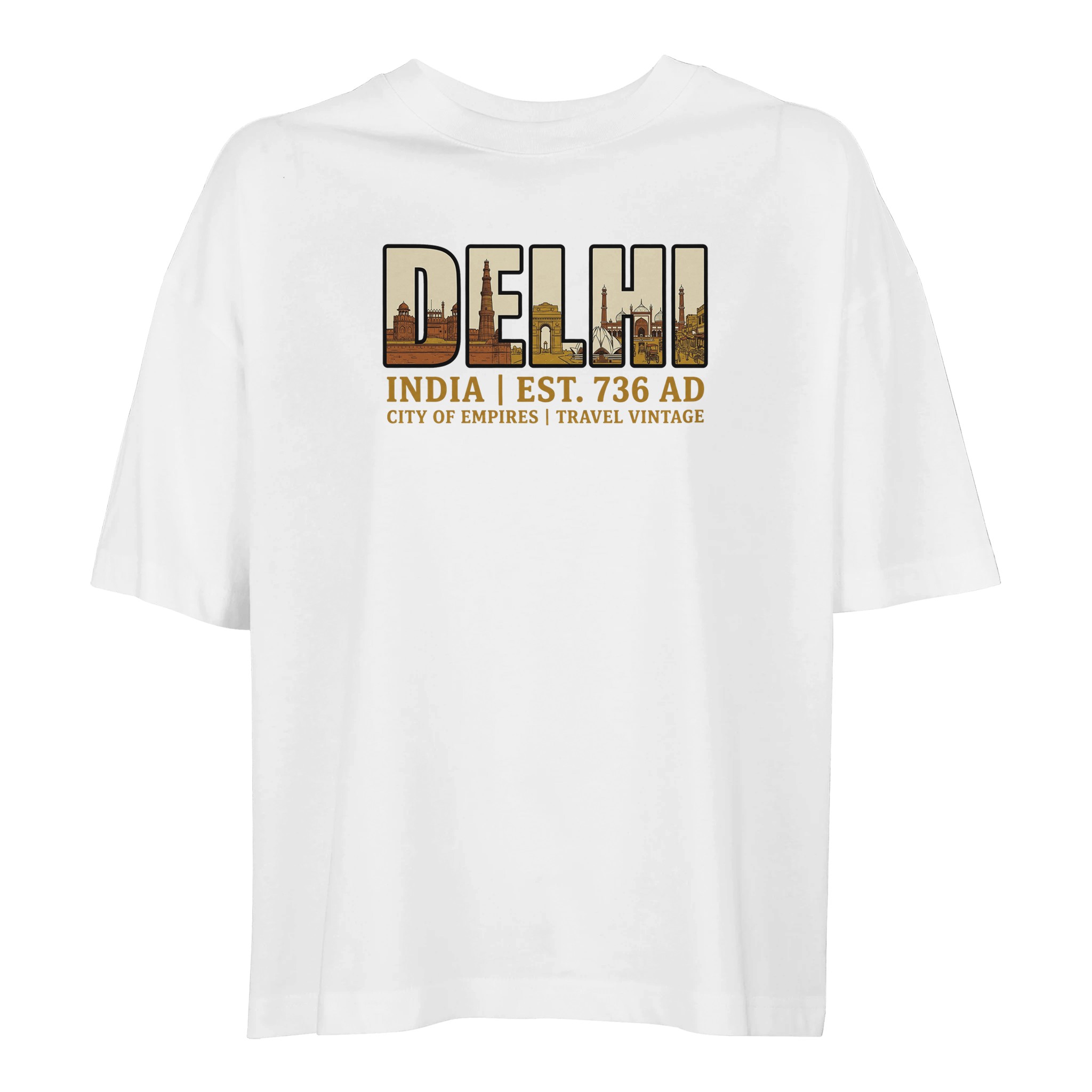 T-shirt Delhi femme ample coton bio conversion T-shirt Delhi femme ample coton bio conversion