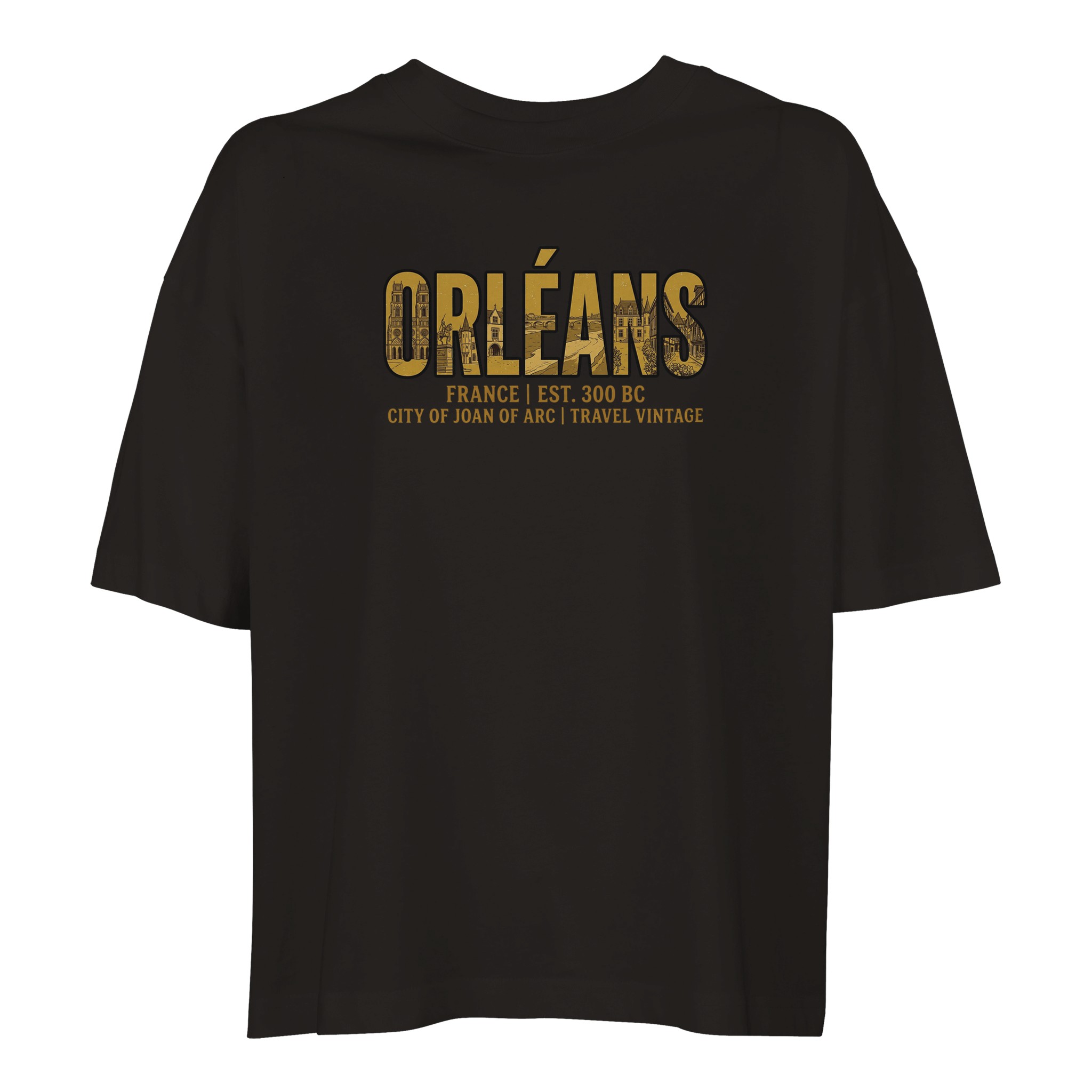 T-shirt Orléans femme ample coton bio ville T-shirt Orléans femme ample coton bio ville