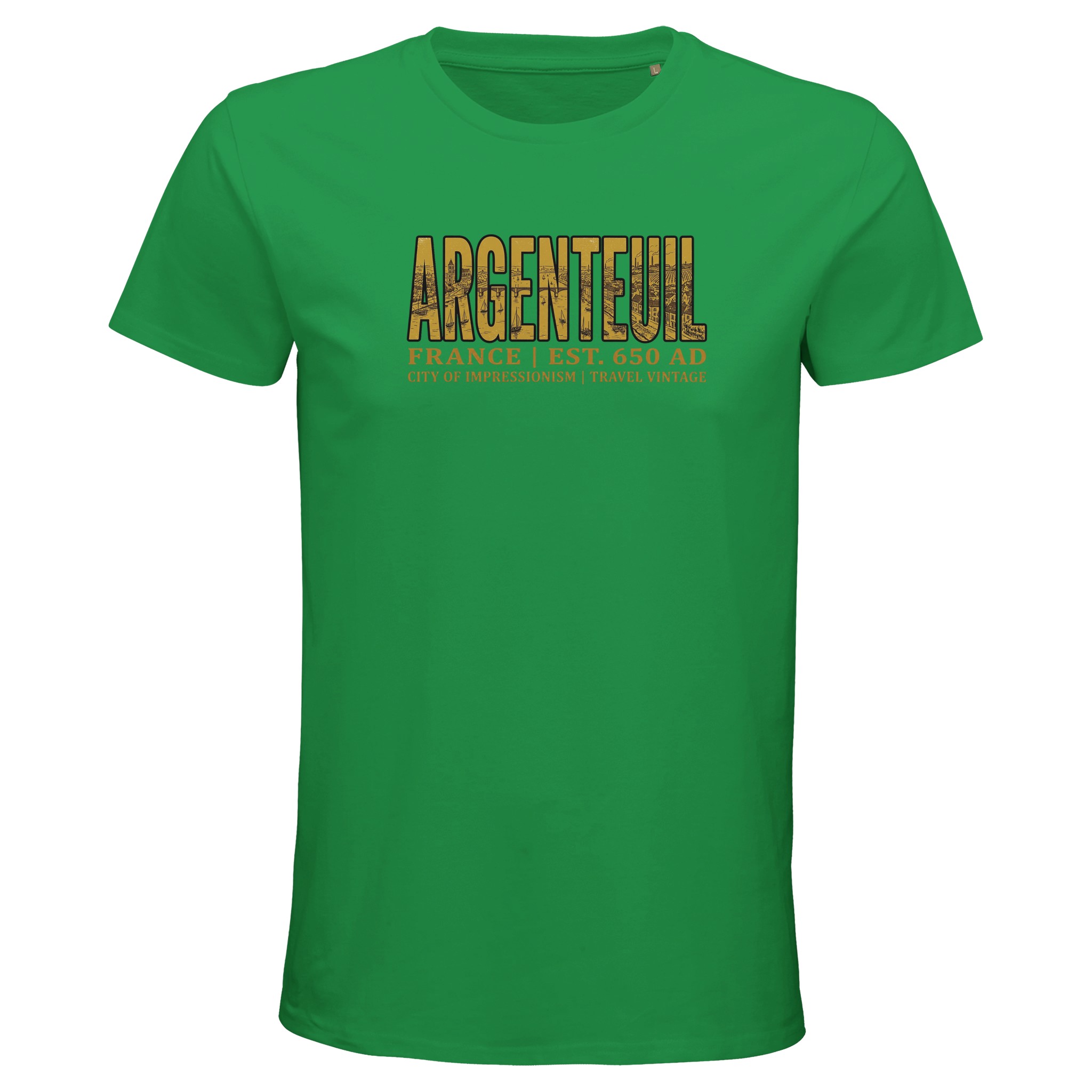 T-shirt Argenteuil homme bio ajusté ville française T-shirt Argenteuil homme bio ajusté ville française