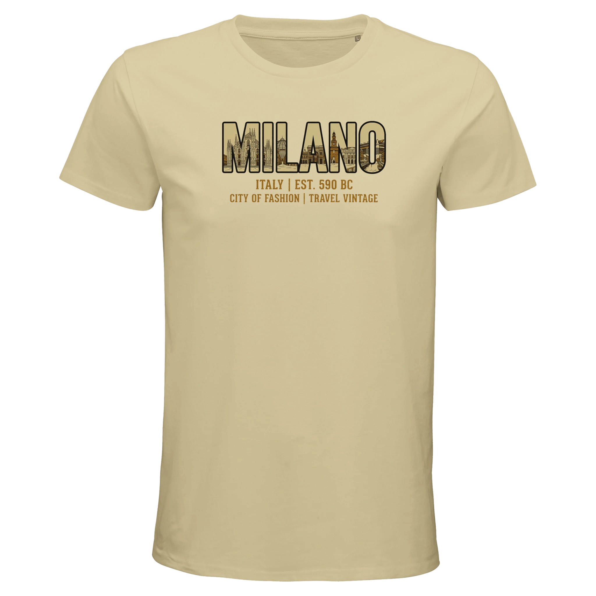 T-shirt Milan homme bio ajusté T-shirt Milan homme bio ajusté