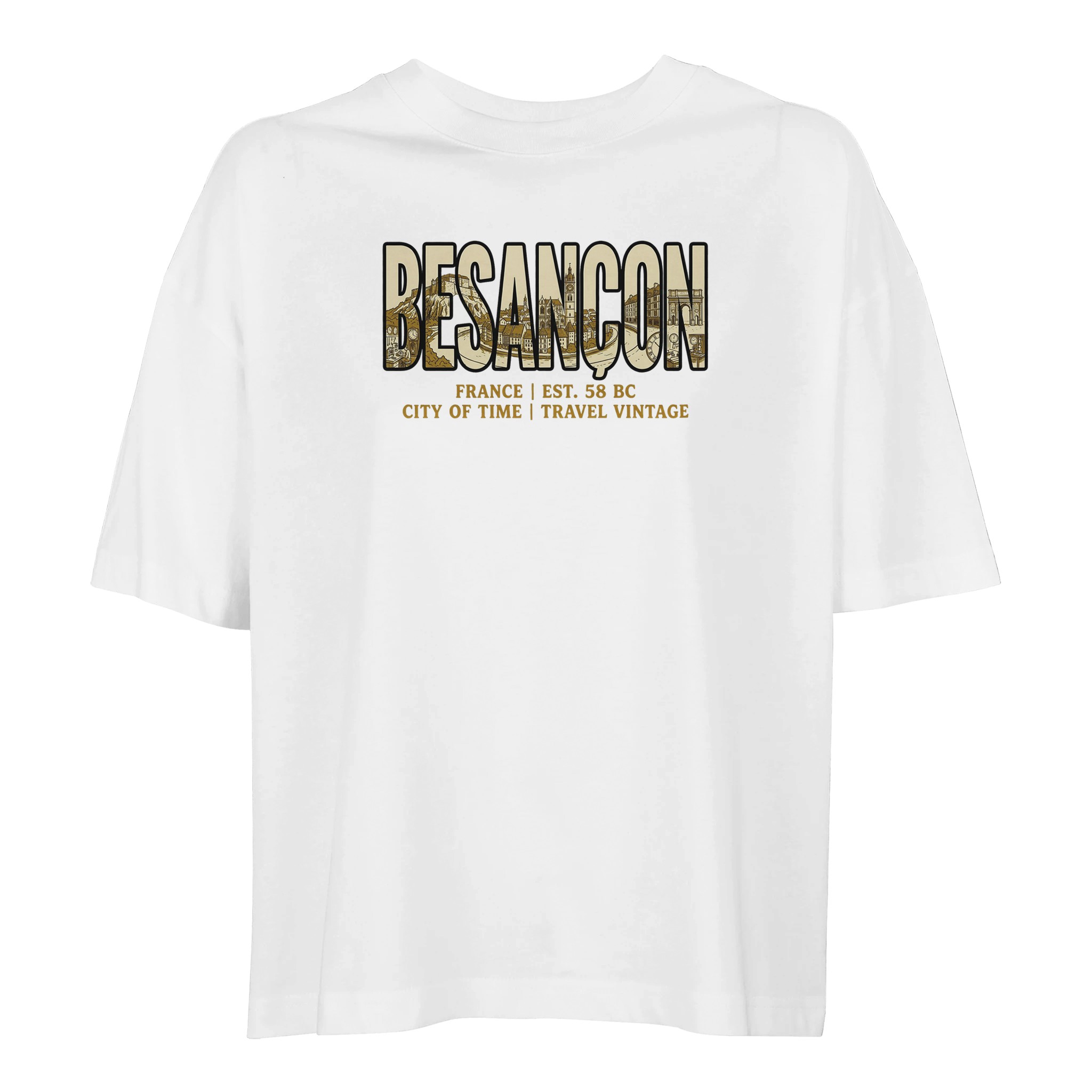 T-shirt Besançon femme ample coton bio conversion T-shirt Besançon femme ample coton bio conversion