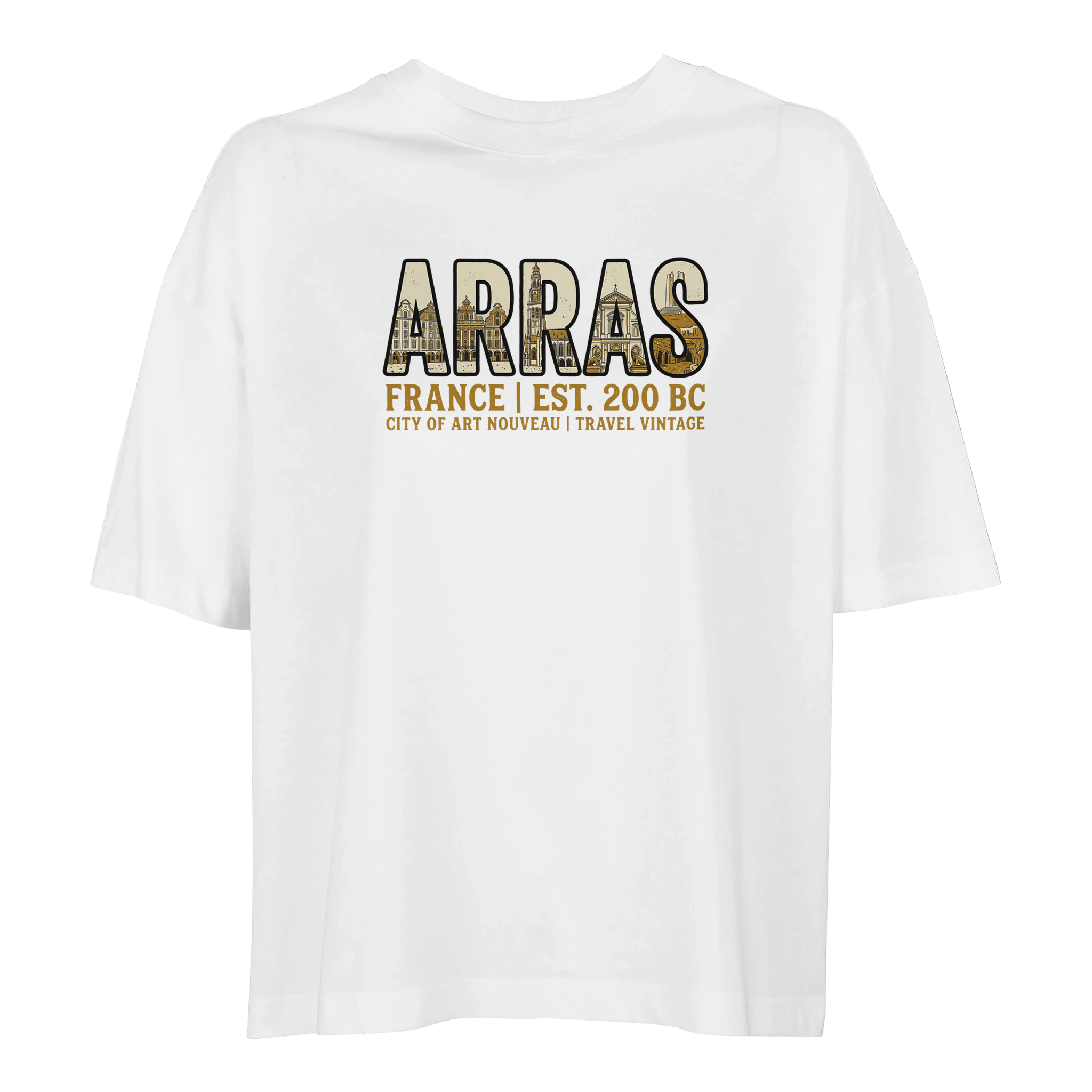 T-shirt Arras femme ample coton bio ville stylé T-shirt Arras femme ample coton bio ville stylé