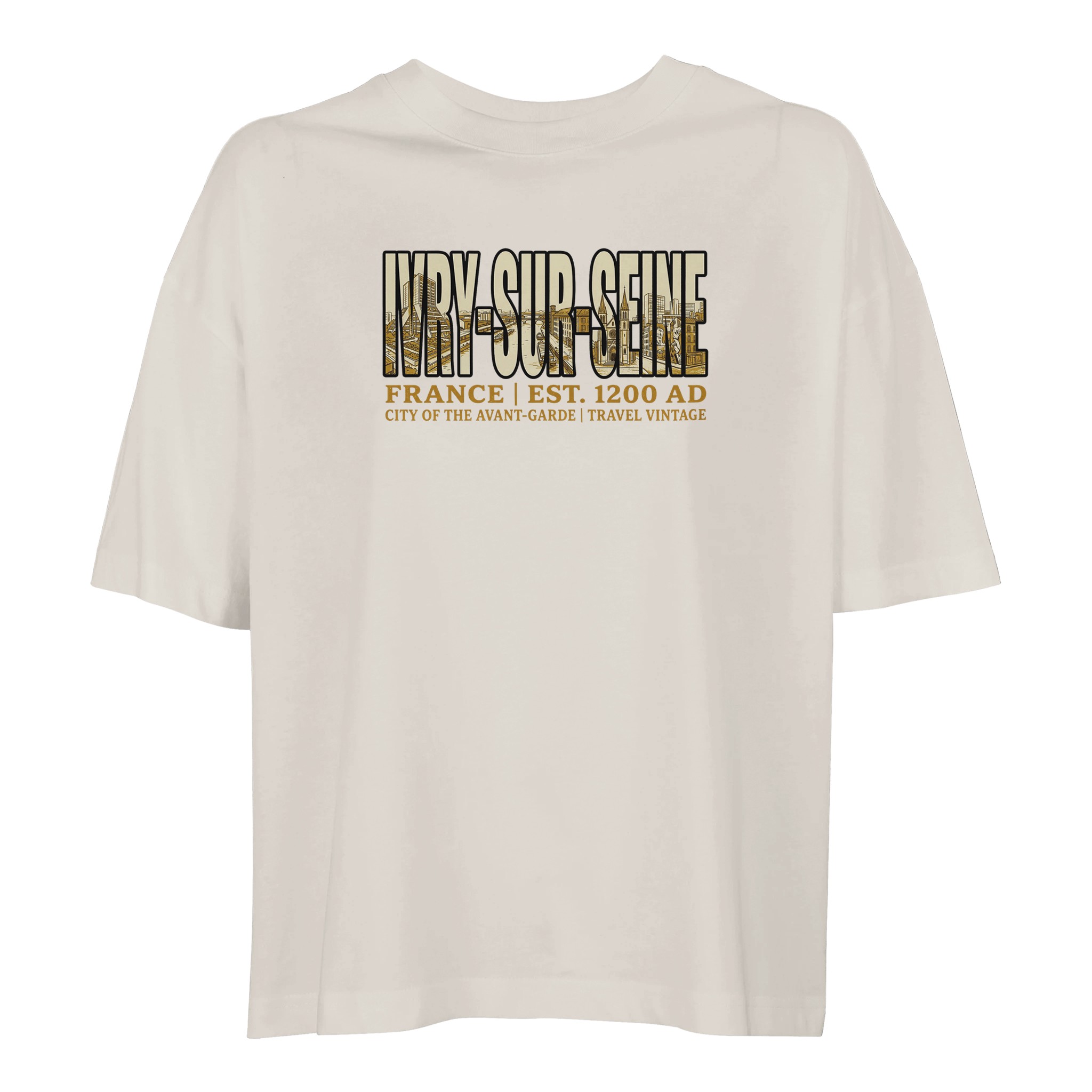 T-shirt Ivry-sur-Seine femme ample coton bio T-shirt Ivry-sur-Seine femme ample coton bio