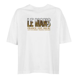 T-shirt Le Mans femme ample coton bio ville T-shirt Le Mans femme ample coton bio ville