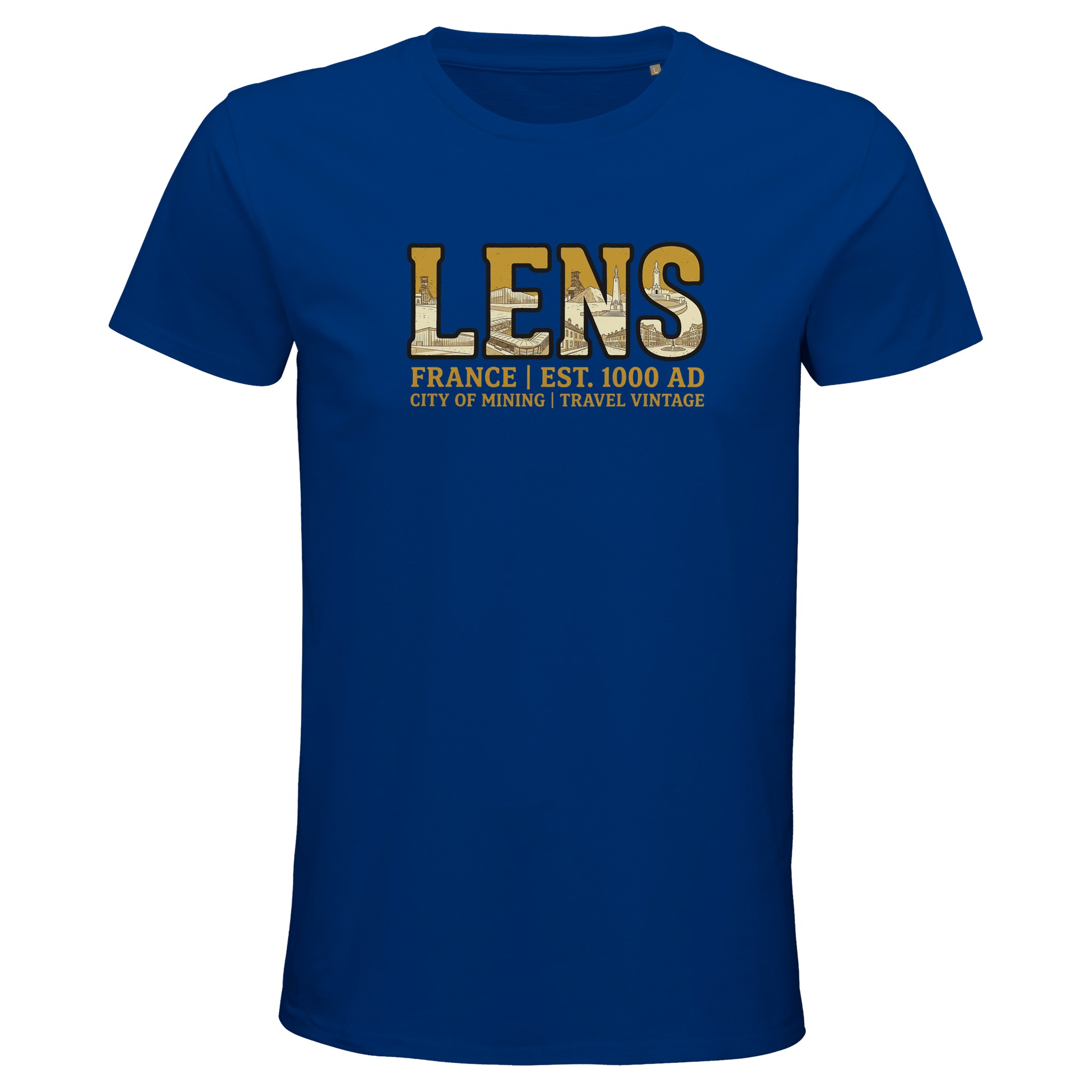 T-shirt Lens homme bio ajusté ville minière T-shirt Lens homme bio ajusté ville minière