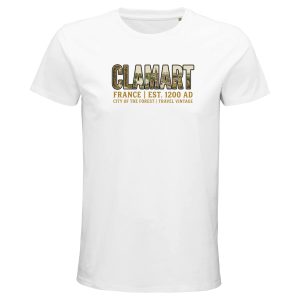 T-shirt Clamart homme bio ajusté ville française T-shirt Clamart homme bio ajusté ville française