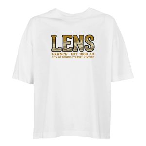 T-shirt Lens femme ample coton bio ville minière T-shirt Lens femme ample coton bio ville minière