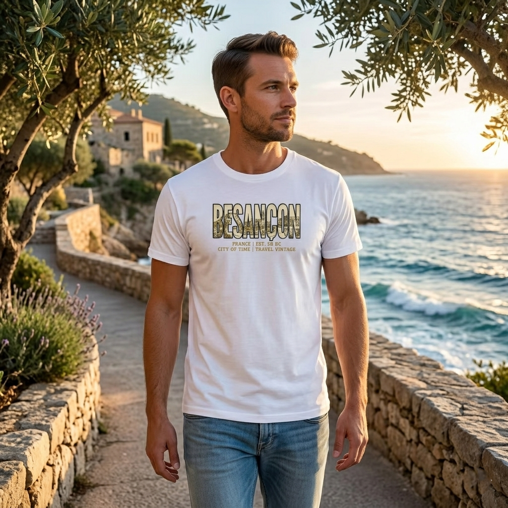 T-shirt Besançon homme Bio