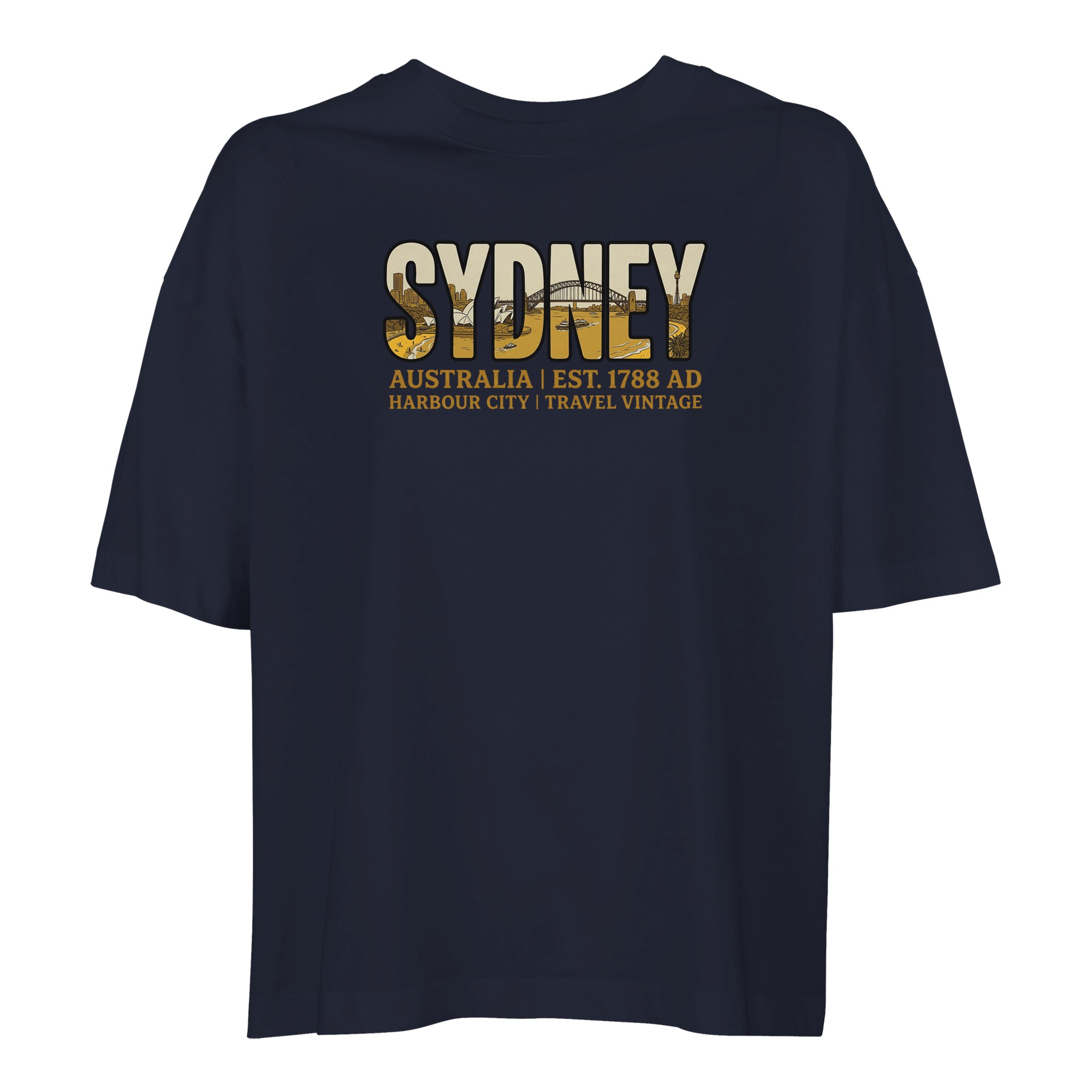 T-shirt Sydney femme ample coton bio conversion T-shirt Sydney femme ample coton bio conversion, coloris French Navy