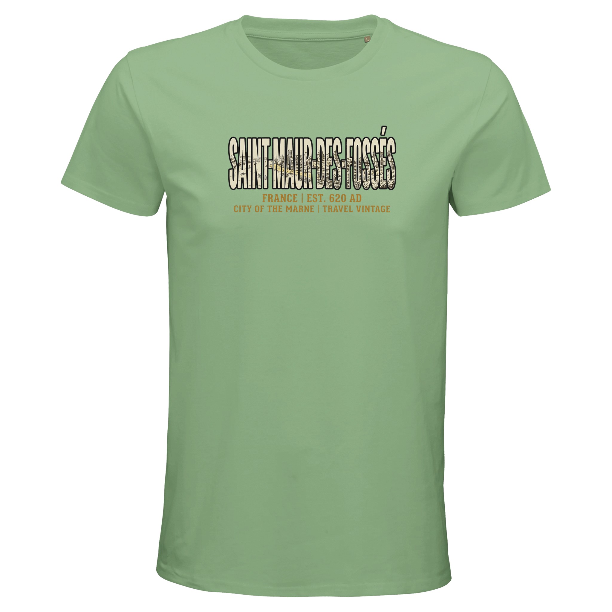 T-shirt Saint-Maur-des-Fossés homme bio ajusté T-shirt Saint-Maur-des-Fossés homme bio ajusté